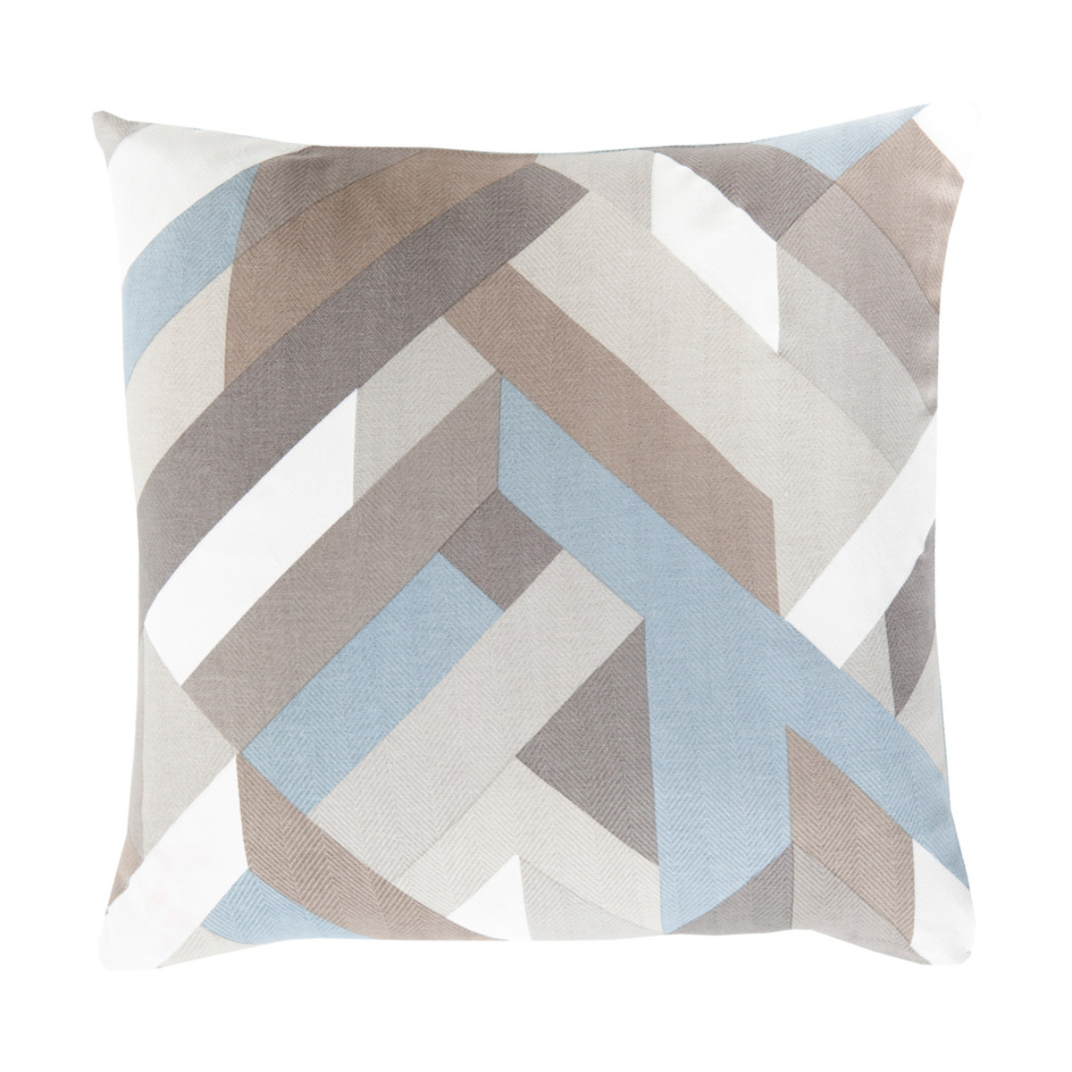 Teori 20 X 20 inch Denim/White/Light Gray/Camel/Taupe Pillow Cover