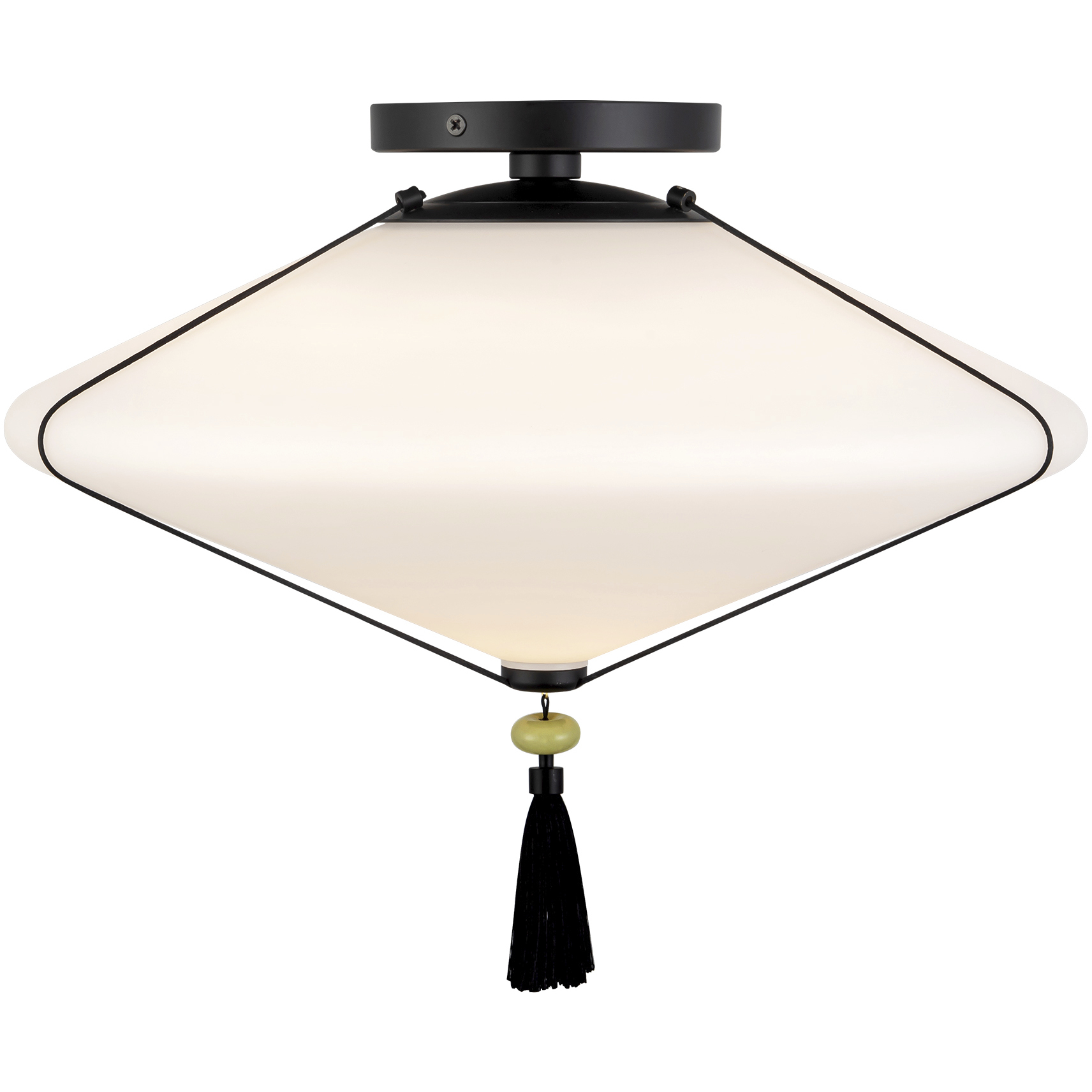 Alora Mood Reeve 1 Light 14.75 inch Matte Black Flush Mount Ceiling Light