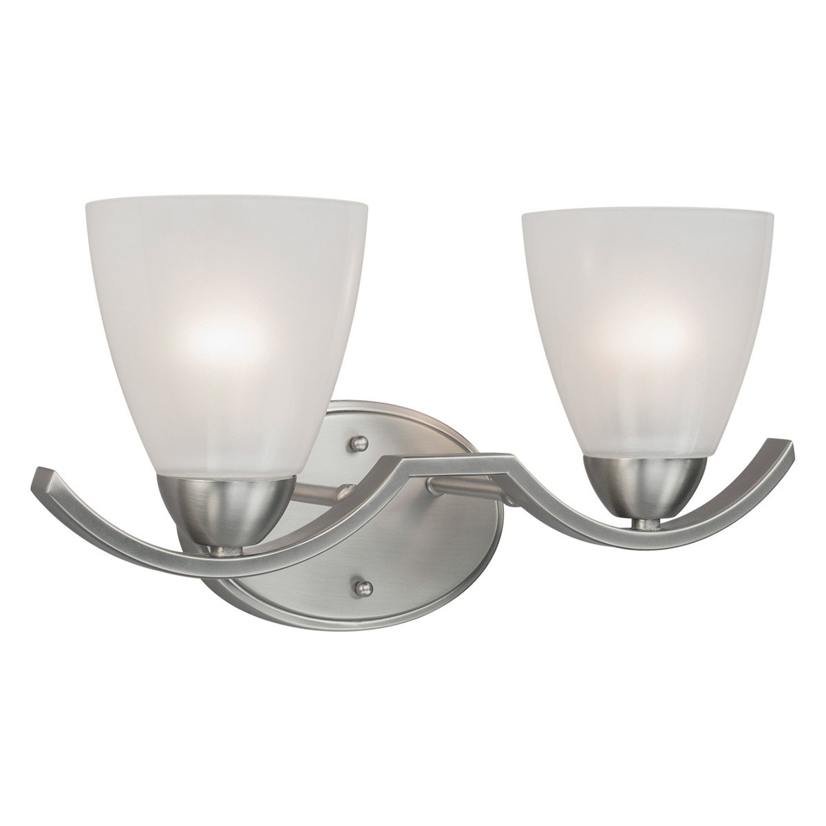 Signature 2 Light 16.25 inch Brushed Nickel Vanity Light Wall Light