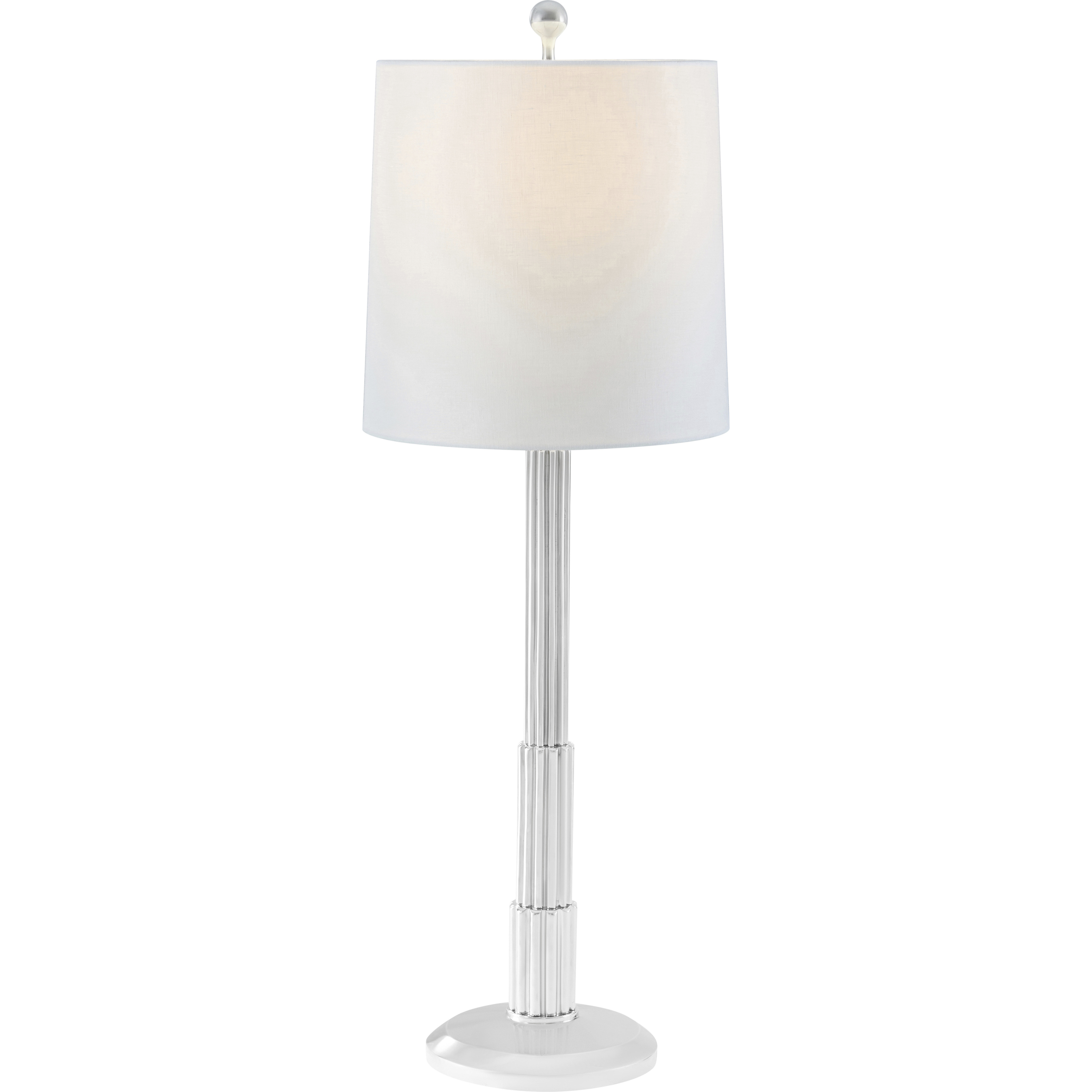 Empire 39 inch Nickel Plated Buffet Lamp Portable Light, TA Illuminations