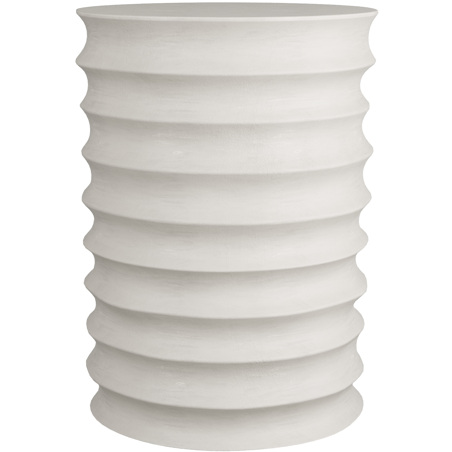 Reiko 14.5 inch White Gesso Accent Table