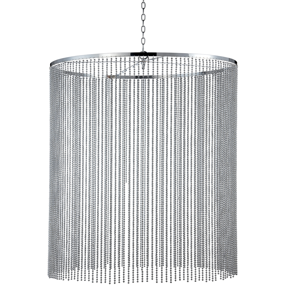 Bloomington 38 inch Chrome Pendant Ceiling Light, Large