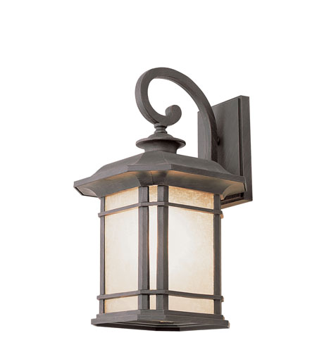 San Miguel 1 Light 13 inch Rust Outdoor Wall Lantern