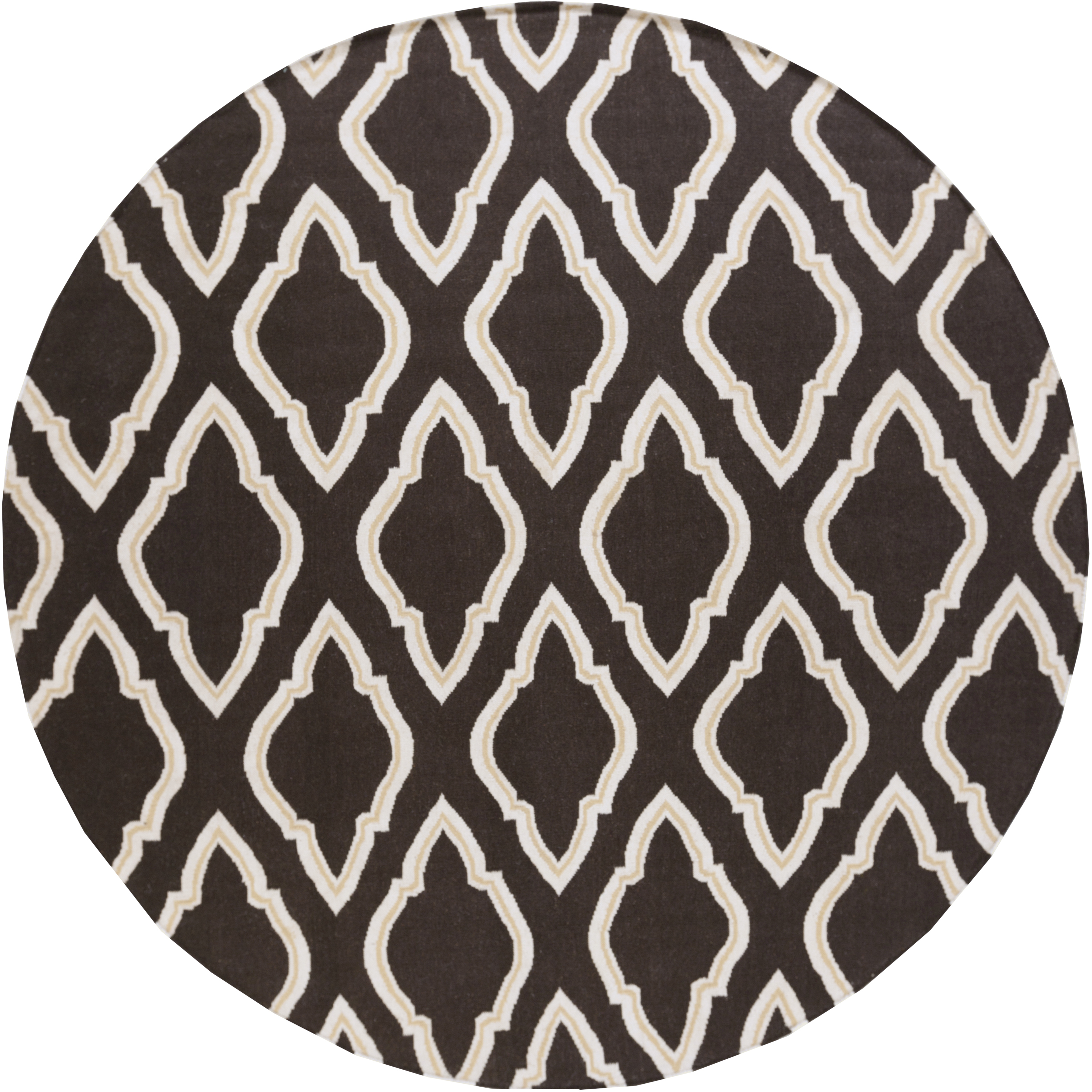 Fallon 96 X 96 inch Dark Brown, Beige, Wheat Rug