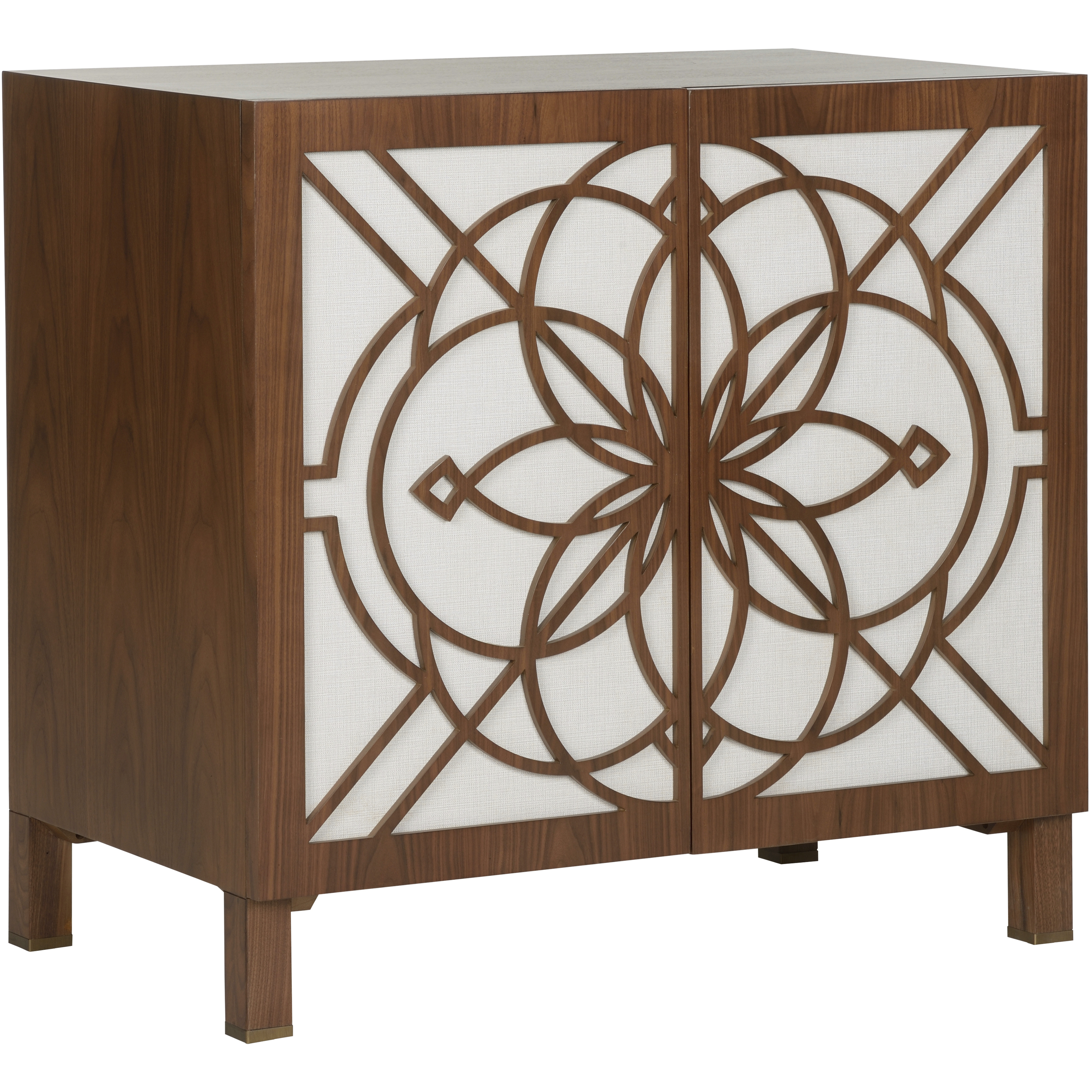 Flower of Life Brown and White/Cream Cabinet