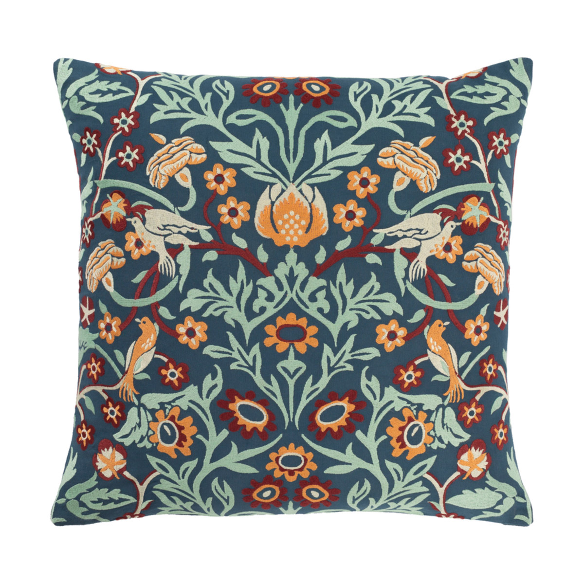 Shelter 22 X 22 inch Dark Blue/Mint/Garnet/Peach/Cream Pillow Kit, Square