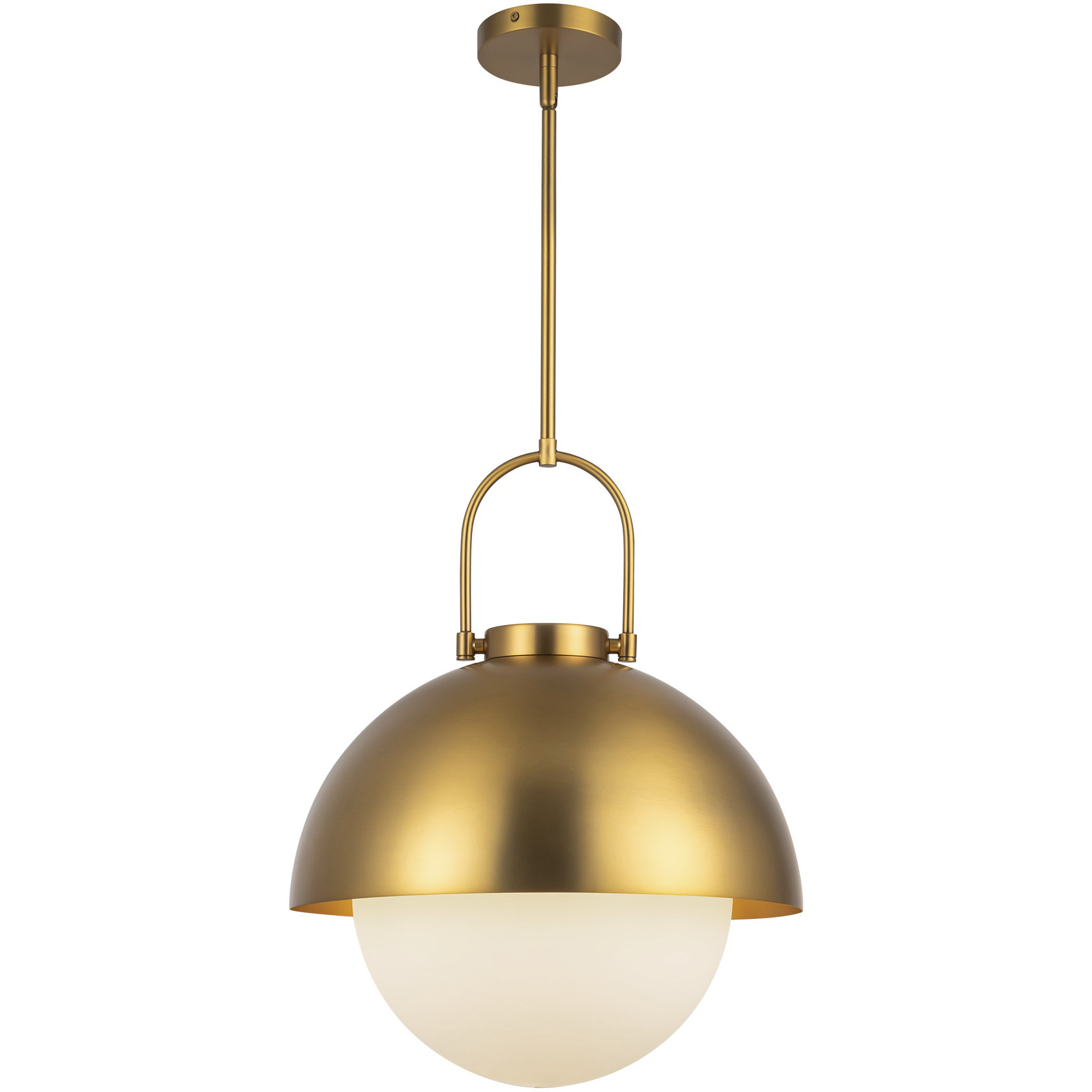 Alora Mood Harper 1 Light 15.75 inch Aged Gold Pendant Ceiling Light