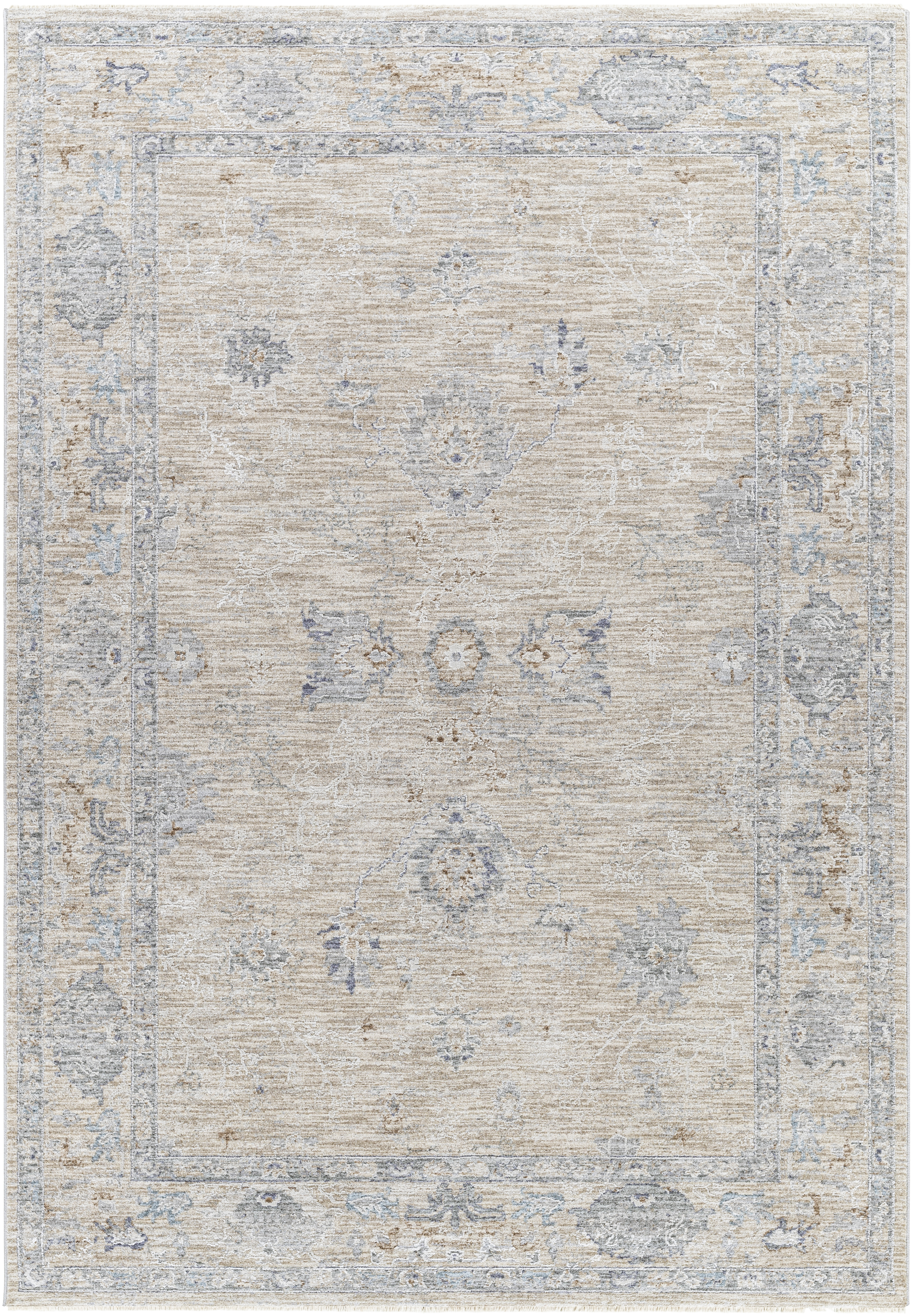 Virginia 114 X 79 inch Taupe Rug in 7 x 9, Rectangle