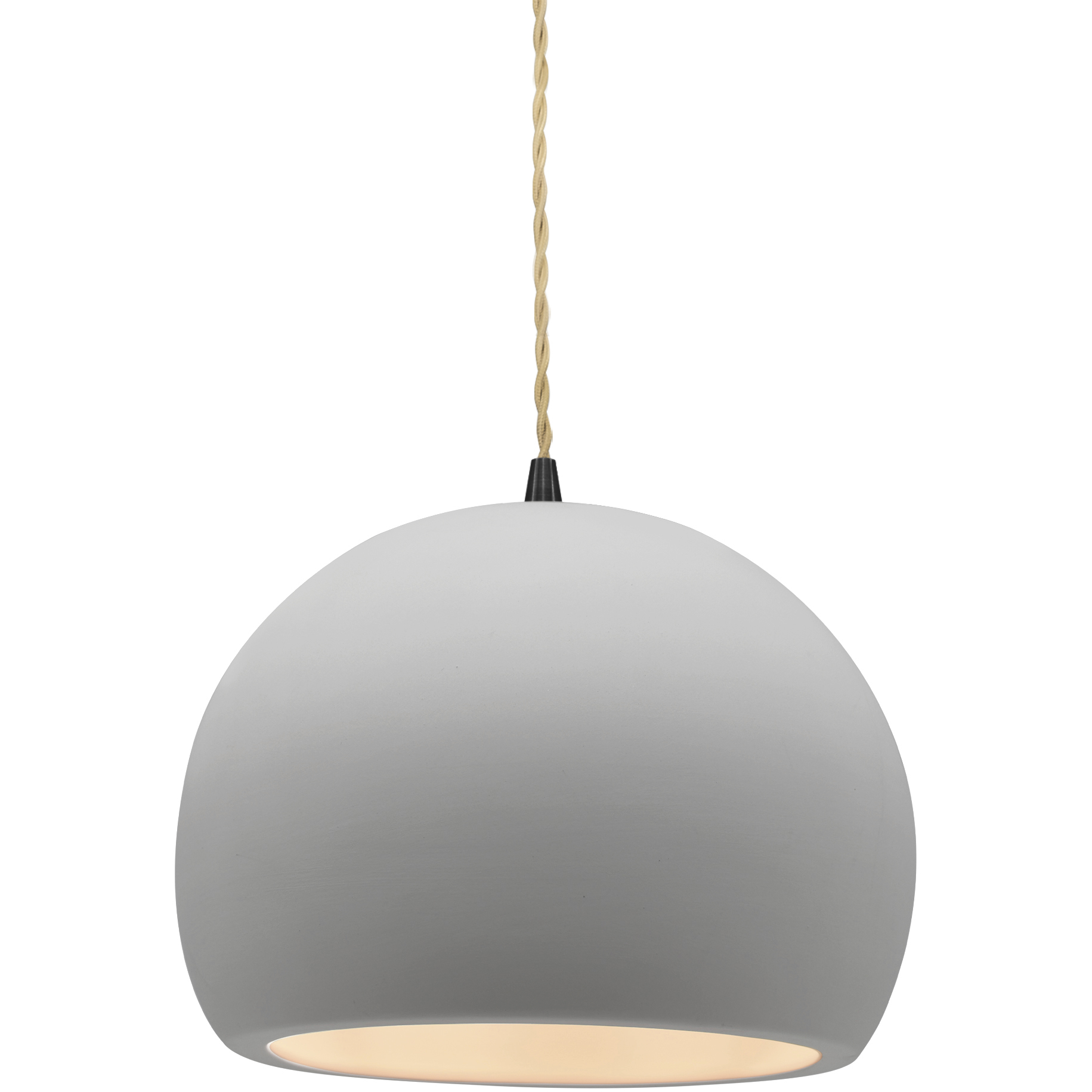 Radiance 1 Light 7 inch Matte Black and Bisque Pendant Ceiling Light