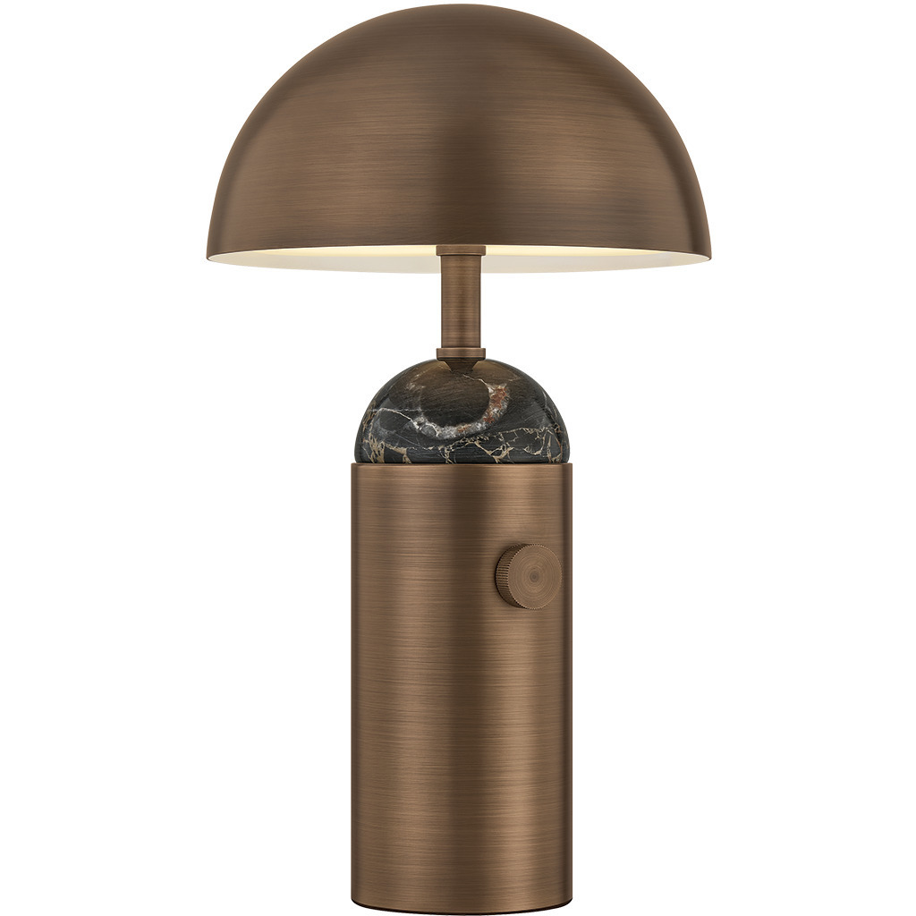 Parkston 14.25 inch 5 watt Historic Bronze Rechargeable Table Lamp Portable Light