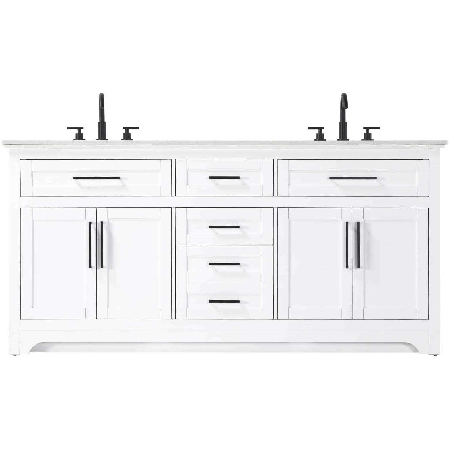 Remington 72 X 35 inch White Bathroom Vanity Cabinet