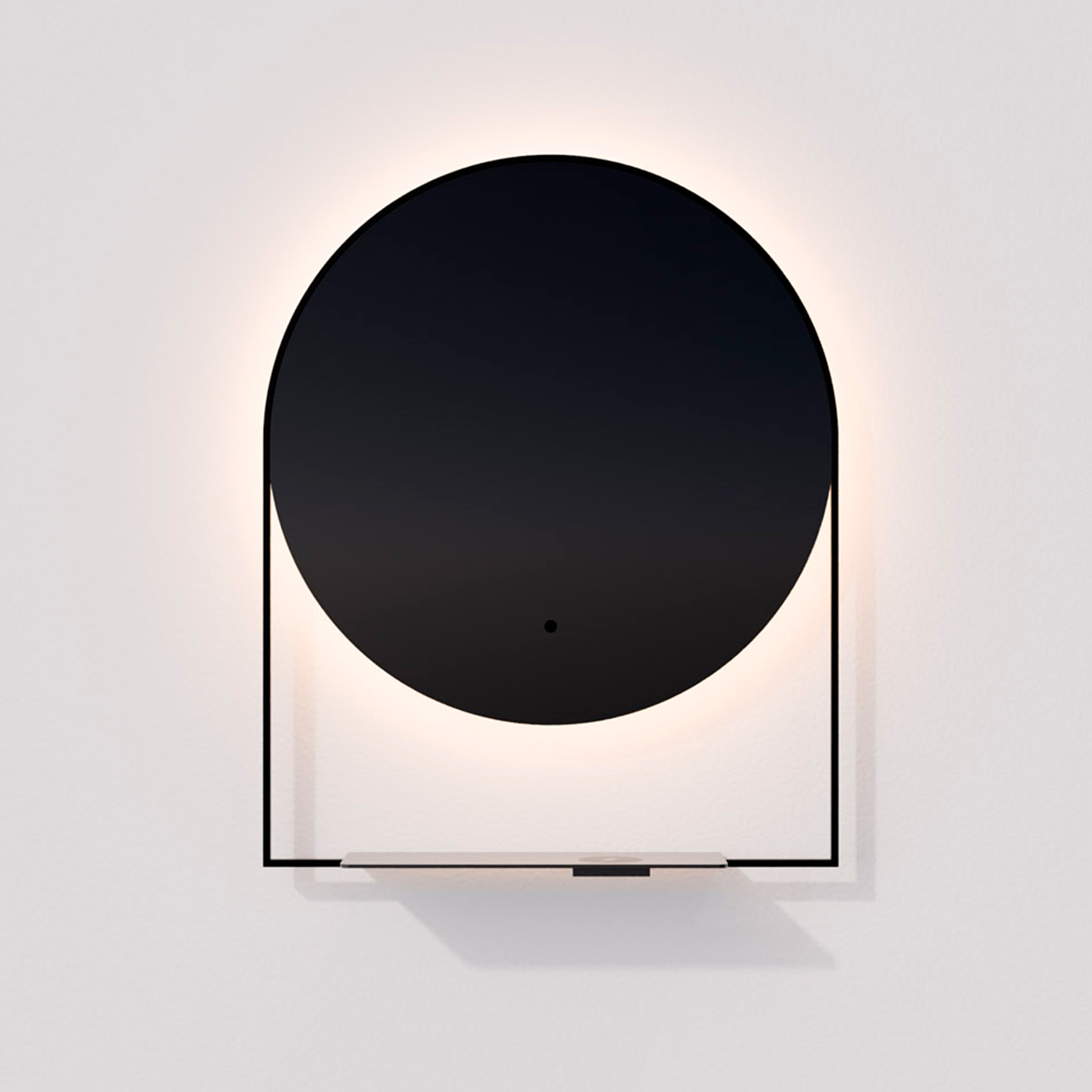 Cassiopea Black LED Mirror