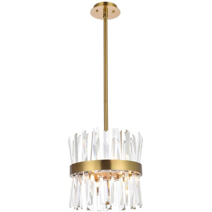 Serephina 6 Light 12 inch Satin Gold Pendant Ceiling Light
