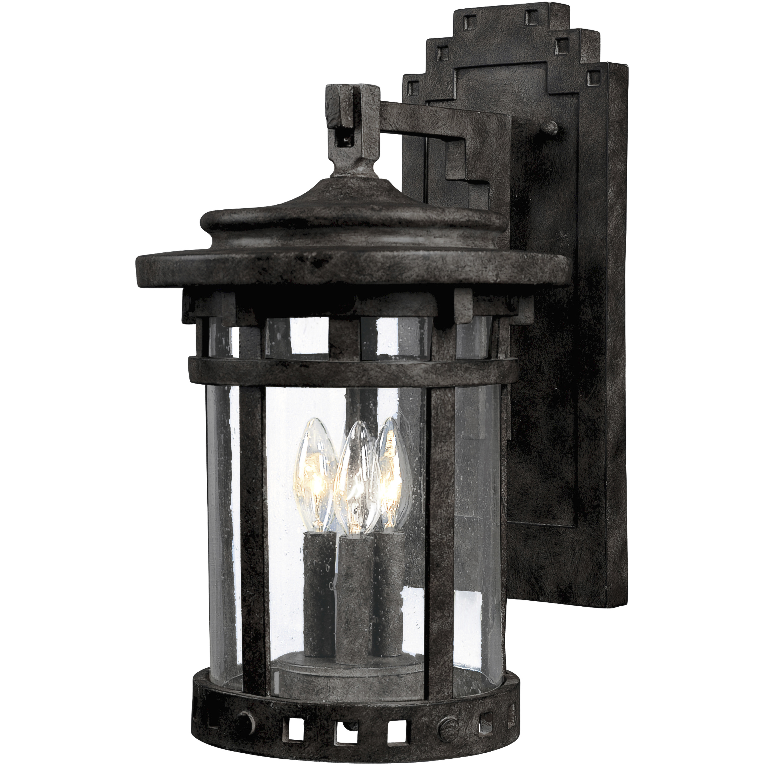 Santa Barbara DC 3 Light 16 inch Sienna Outdoor Wall Mount