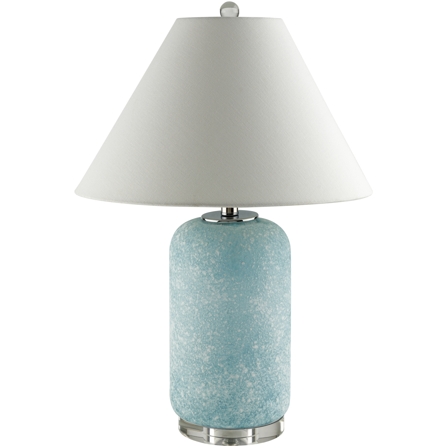 Isolde 24 inch 150 watt Blue Accent Table Lamp Portable Light