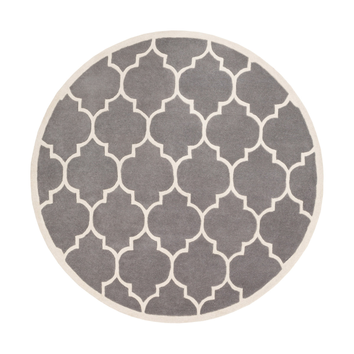 Transit 96 X 96 inch Medium Gray Indoor Area Rug, Round