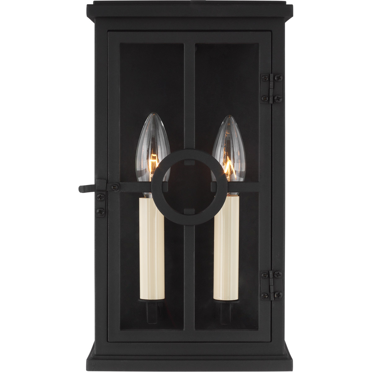 Leyna 2 Light 12.13 inch Textured Black Outdoor Wall Lantern