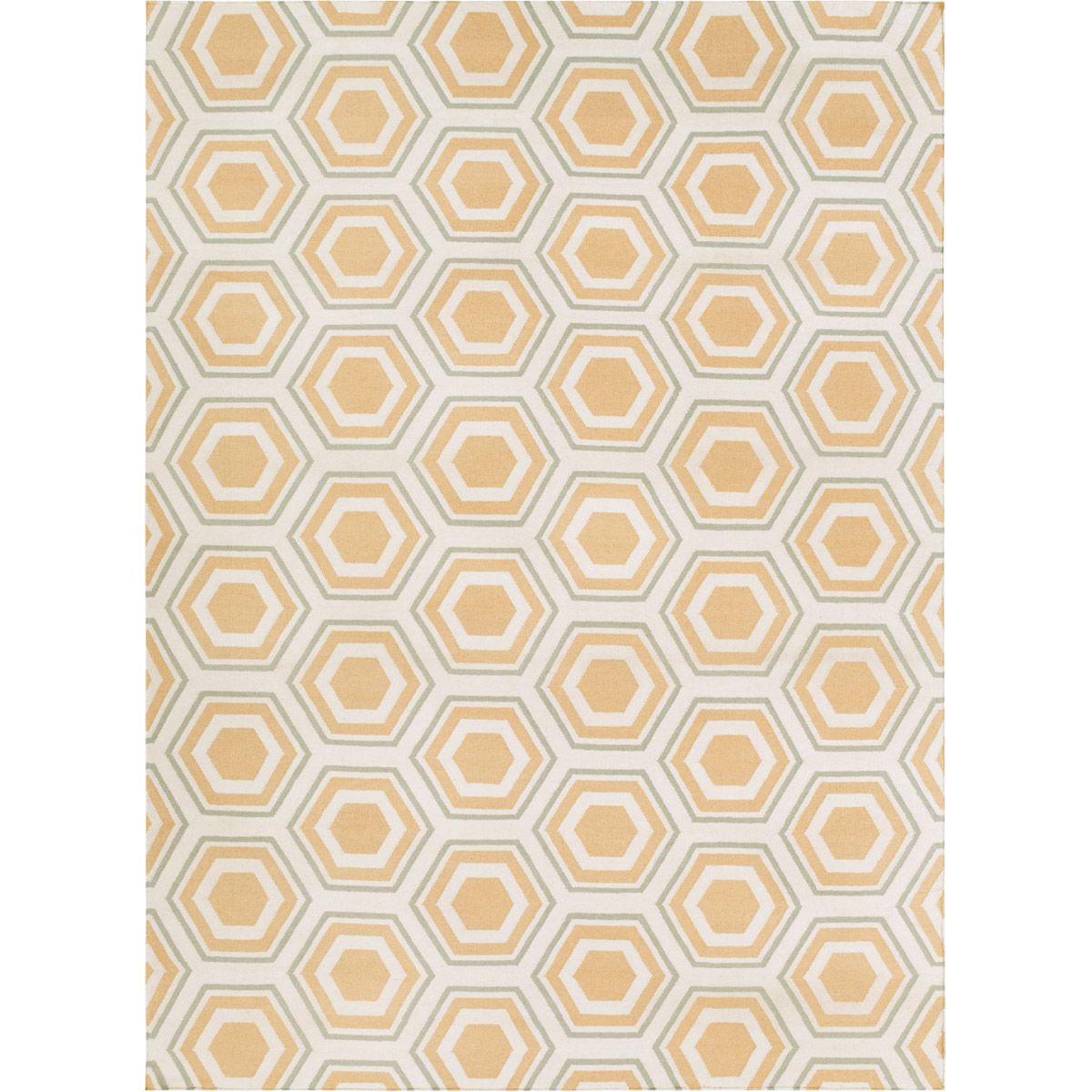 Fallon 132 X 96 inch Wheat, Beige, Seafoam Rug
