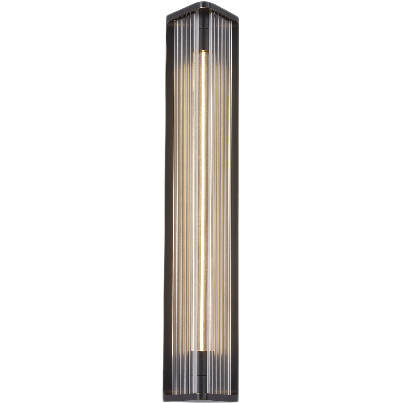 Sabre LED 4.38 inch Ribbed Glass/Urban Bronze ADA Wall/Ceiling Light Wall Light