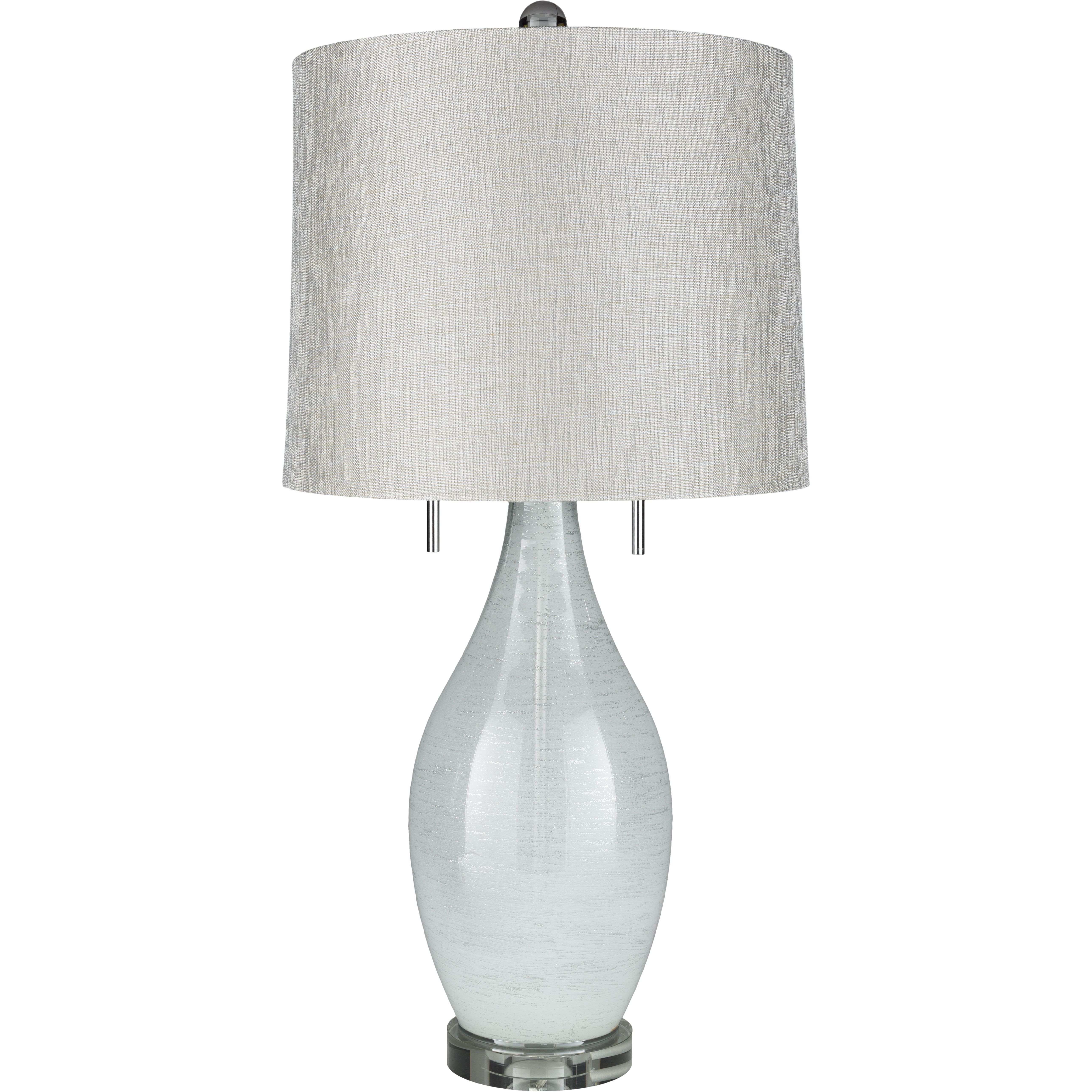 Hilliard 30.75 inch 100 watt White Table Lamp Portable Light