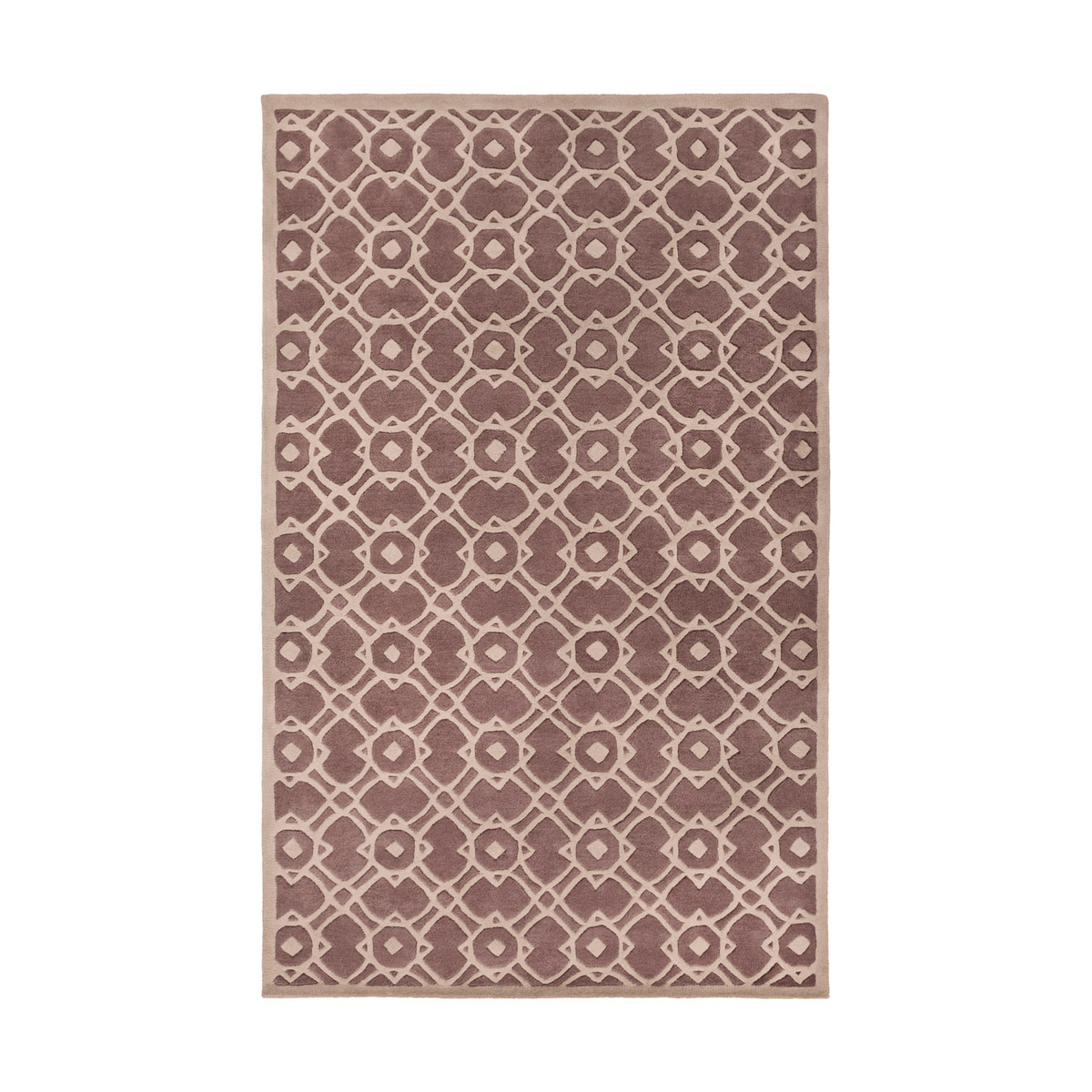Goa 156 X 108 inch Purple and Neutral Area Rug, Wool