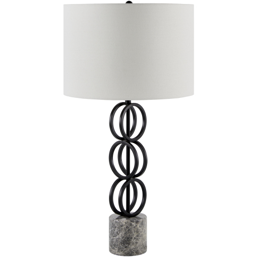 Evans 31 inch 100 watt Marbled and Painted Accent Table Lamp Portable Light