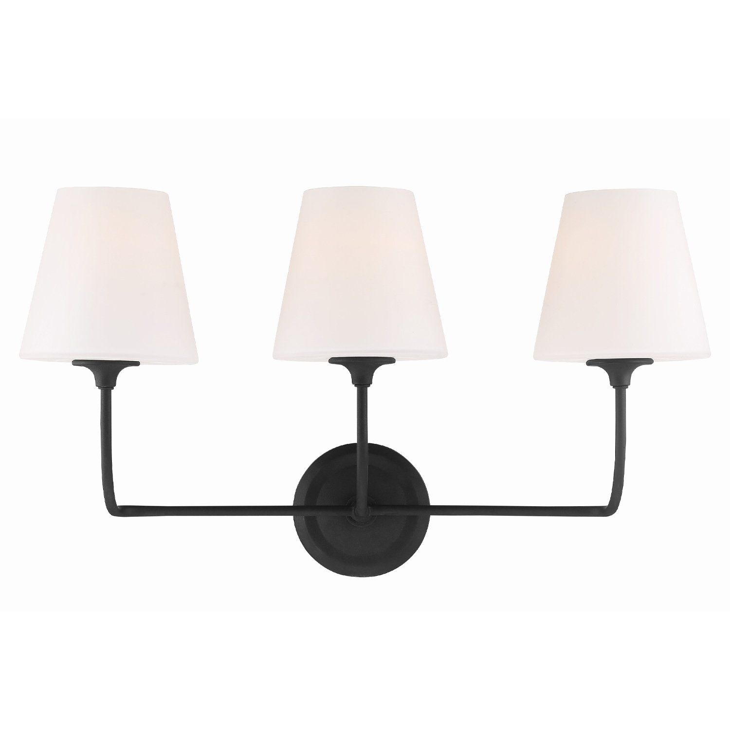 Sylvan Bath Vanity Light Wall Light in Black Forged