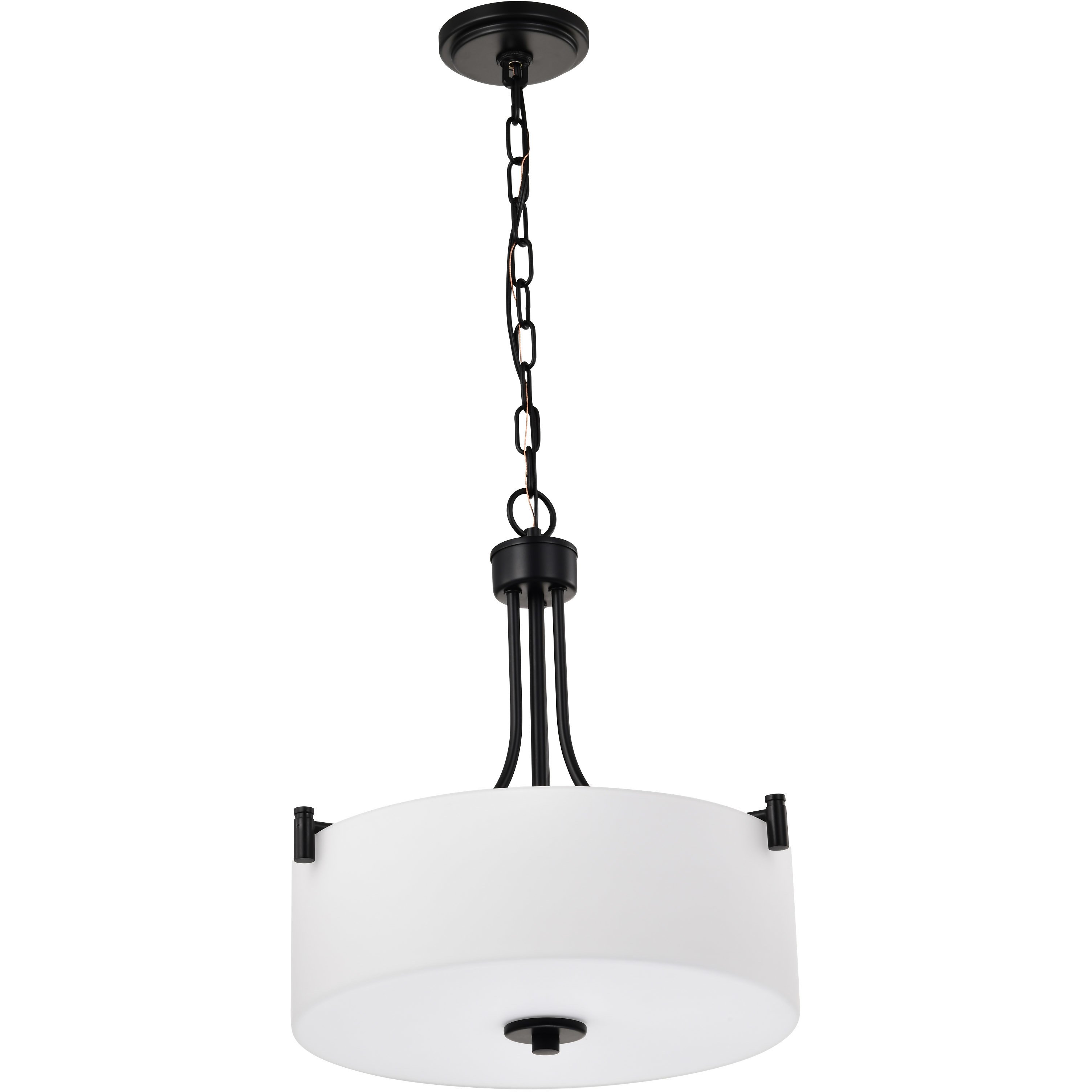 Liam 15.88 inch Matte Black Pendant Ceiling Light