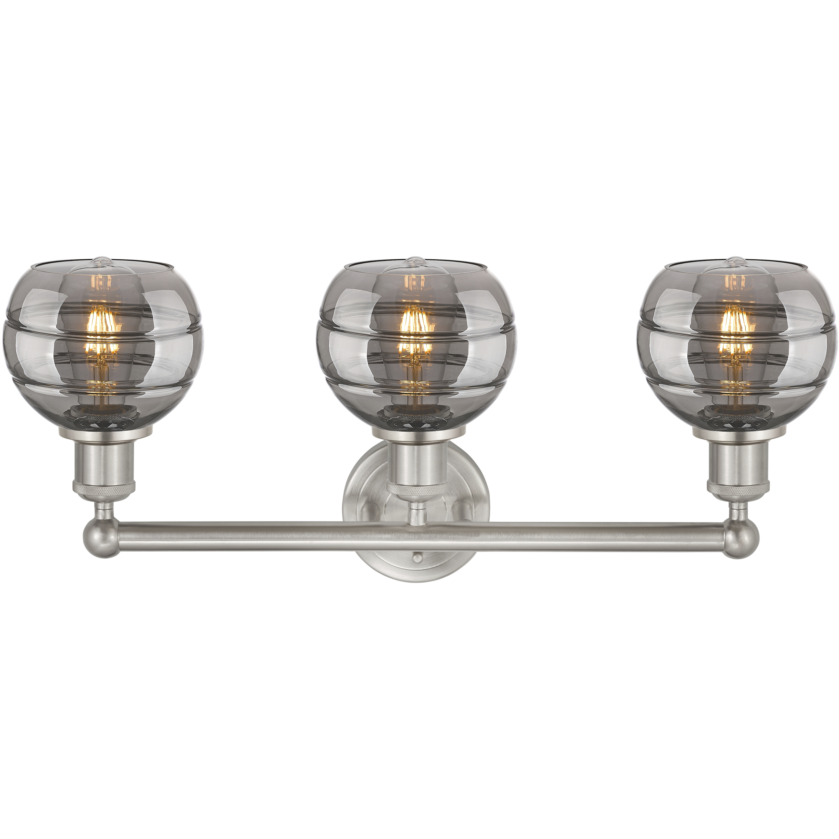 Edison Rochester 3 Light 23.88 inch Brushed Satin Nickel Bath Vanity Light Wall Light