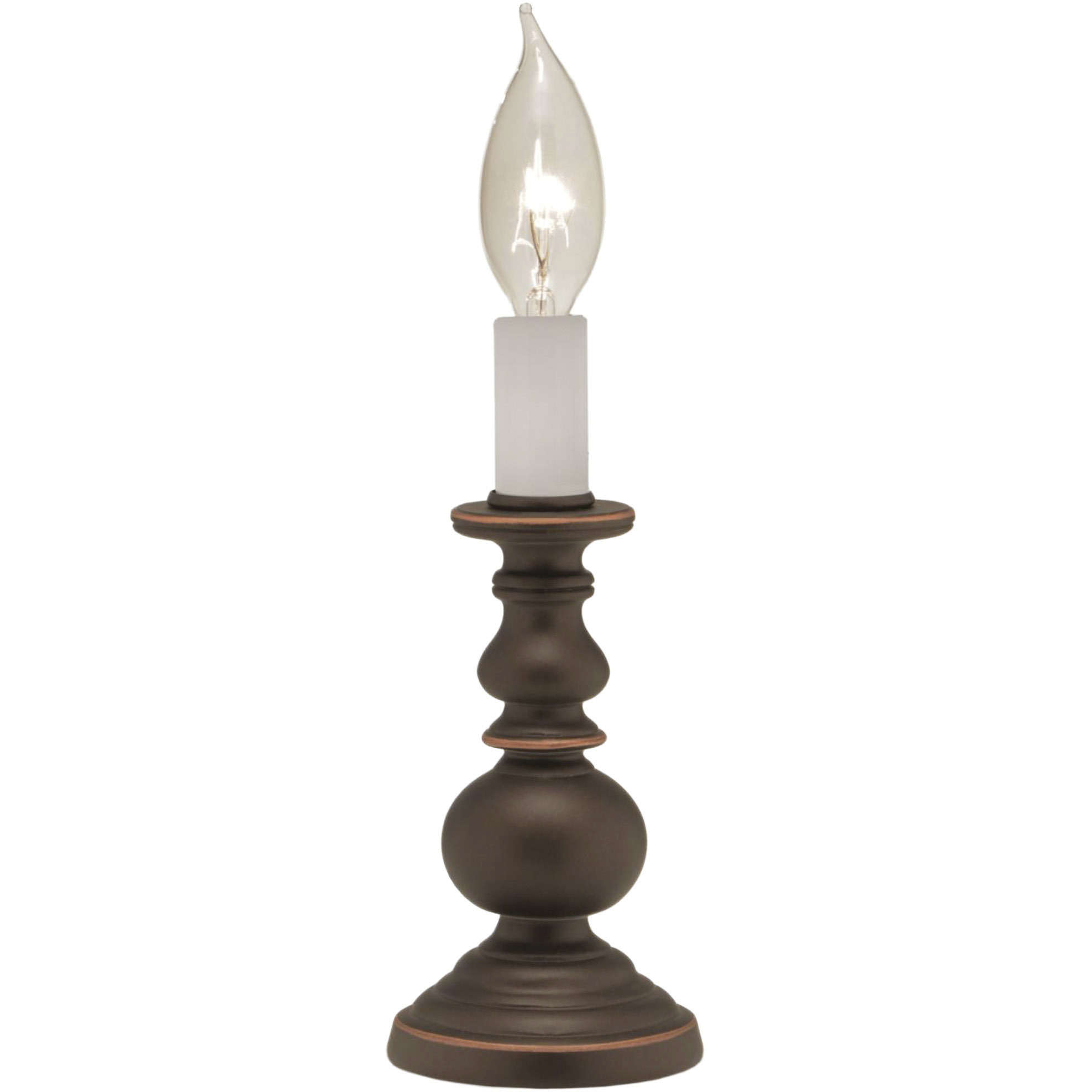 Ellie 8 inch 40 watt Oxidized Bronze Candle Lamp Portable Light