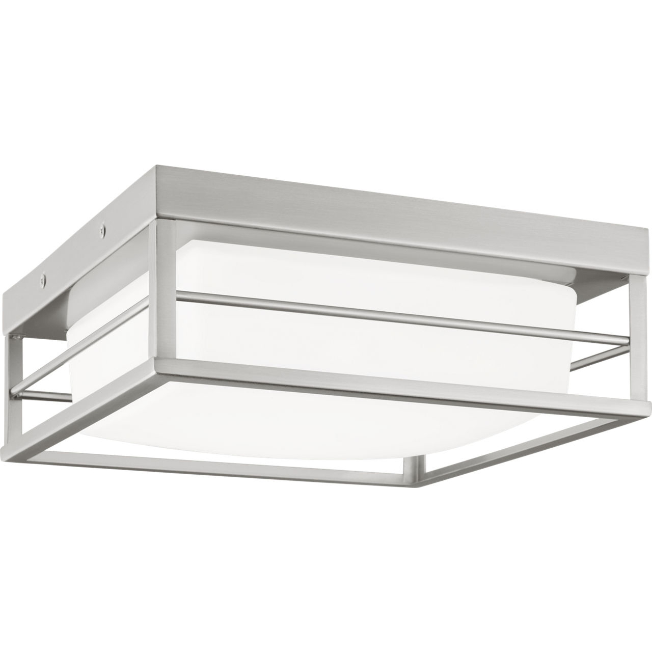 Dearborn LED 10 inch Brushed Nickel Ceiling Flush Mount Ceiling Light