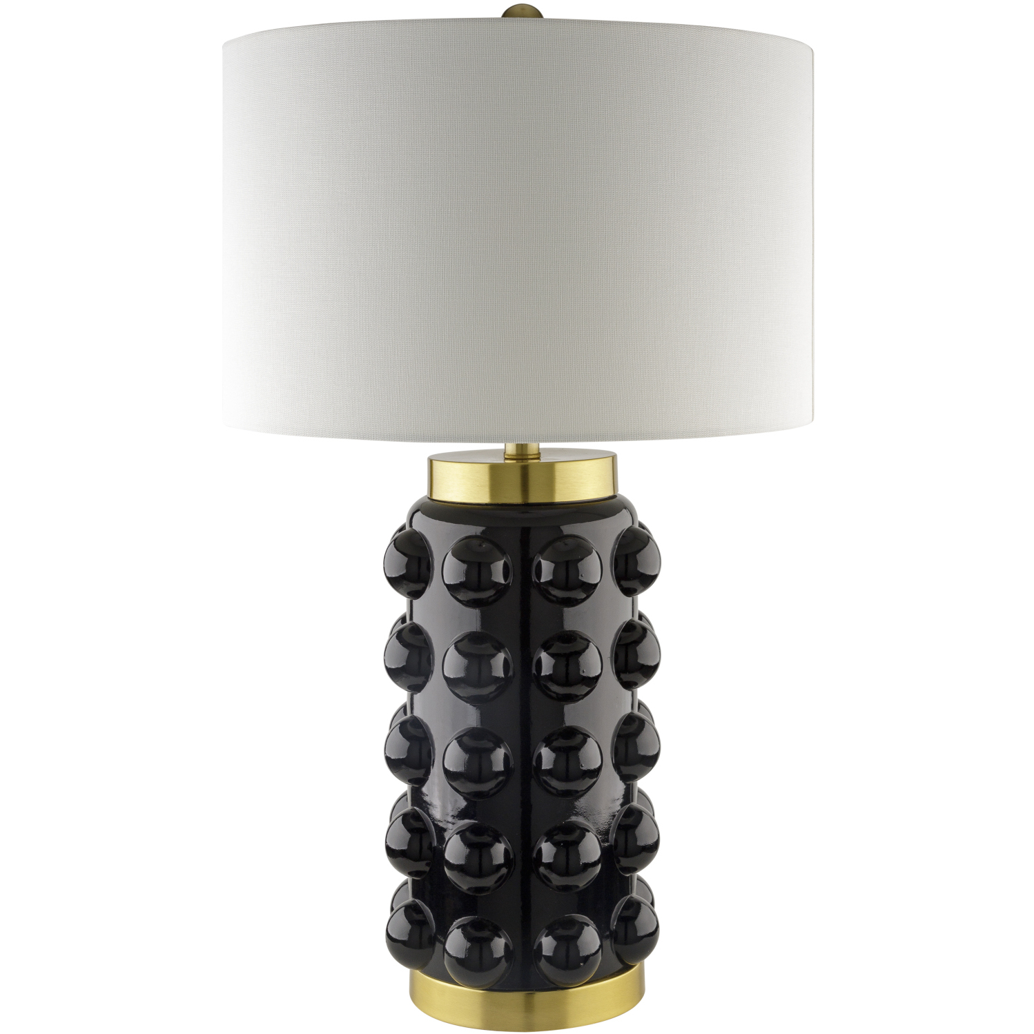 Yume 27 inch 100 watt Black / Metallic - Bronze Accent Table Lamp Portable Light