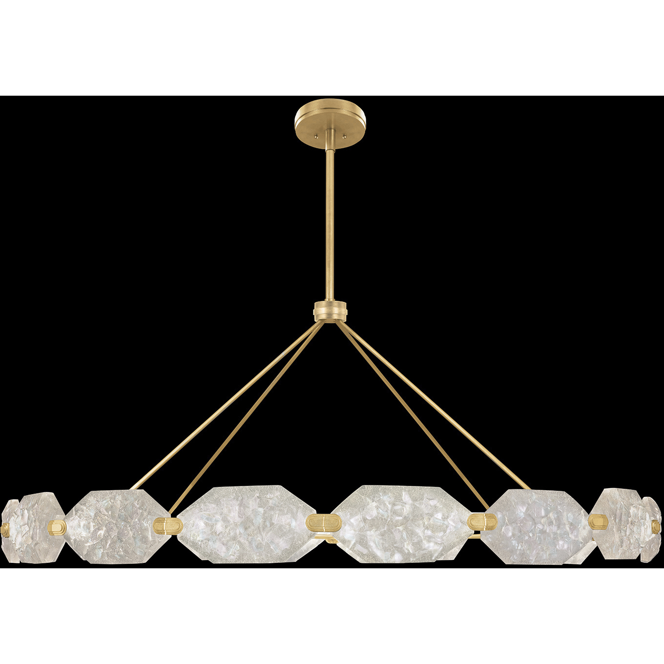 Allison Paladino LED 74 inch Gold Pendant Ceiling Light