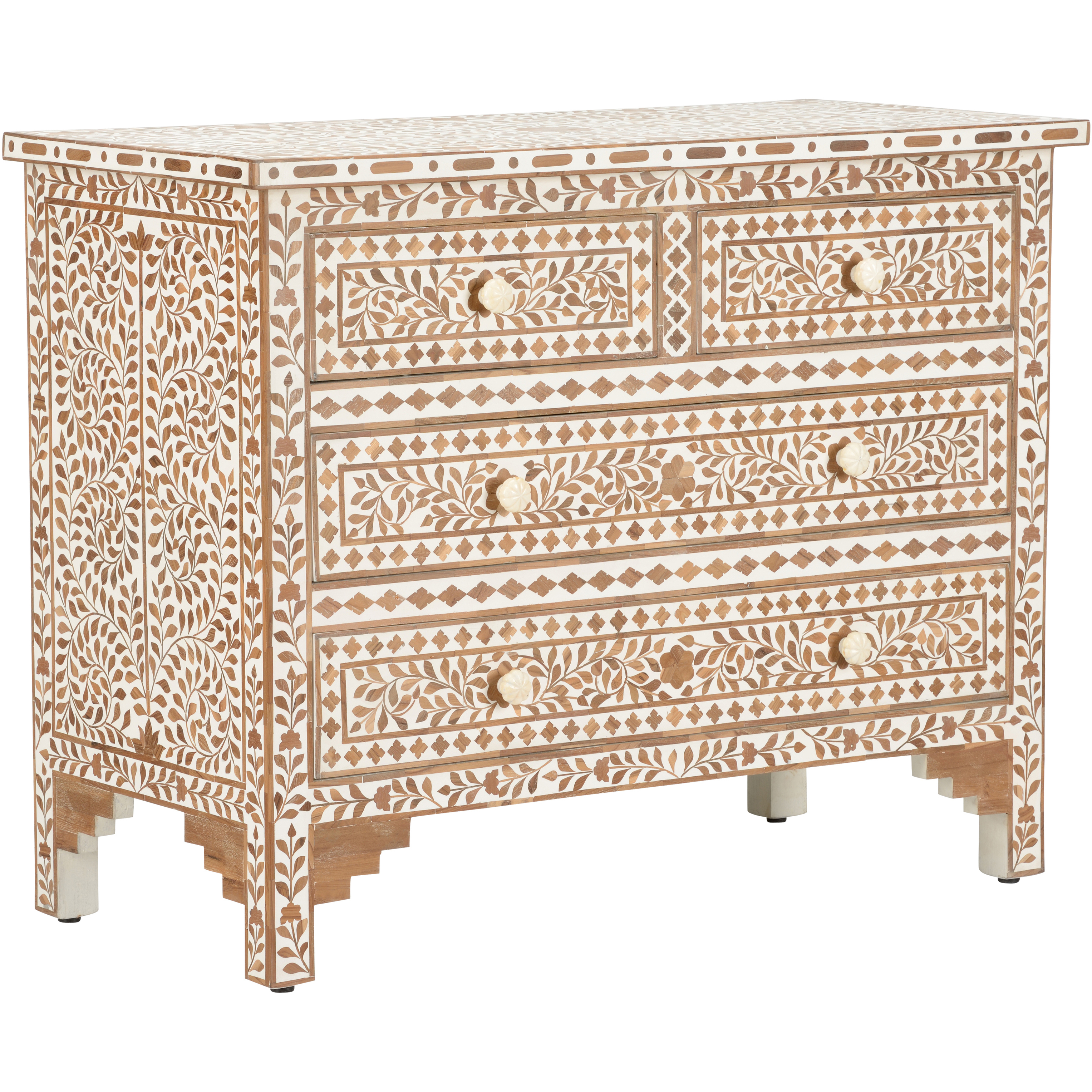 Zara Brown and White/Cream Chest