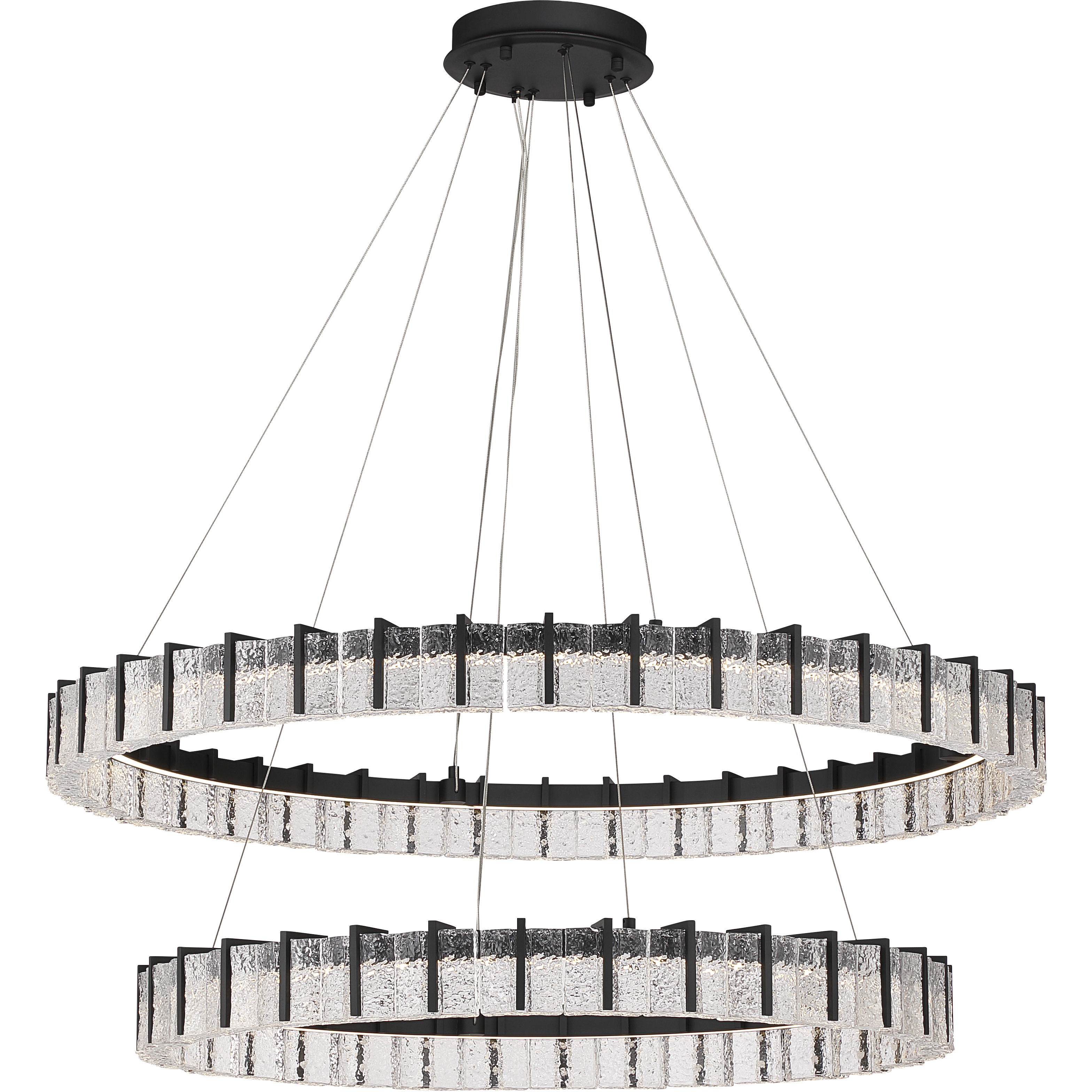 Sevryn LED 44.5 inch Dark Matte Black Chandelier Ceiling Light