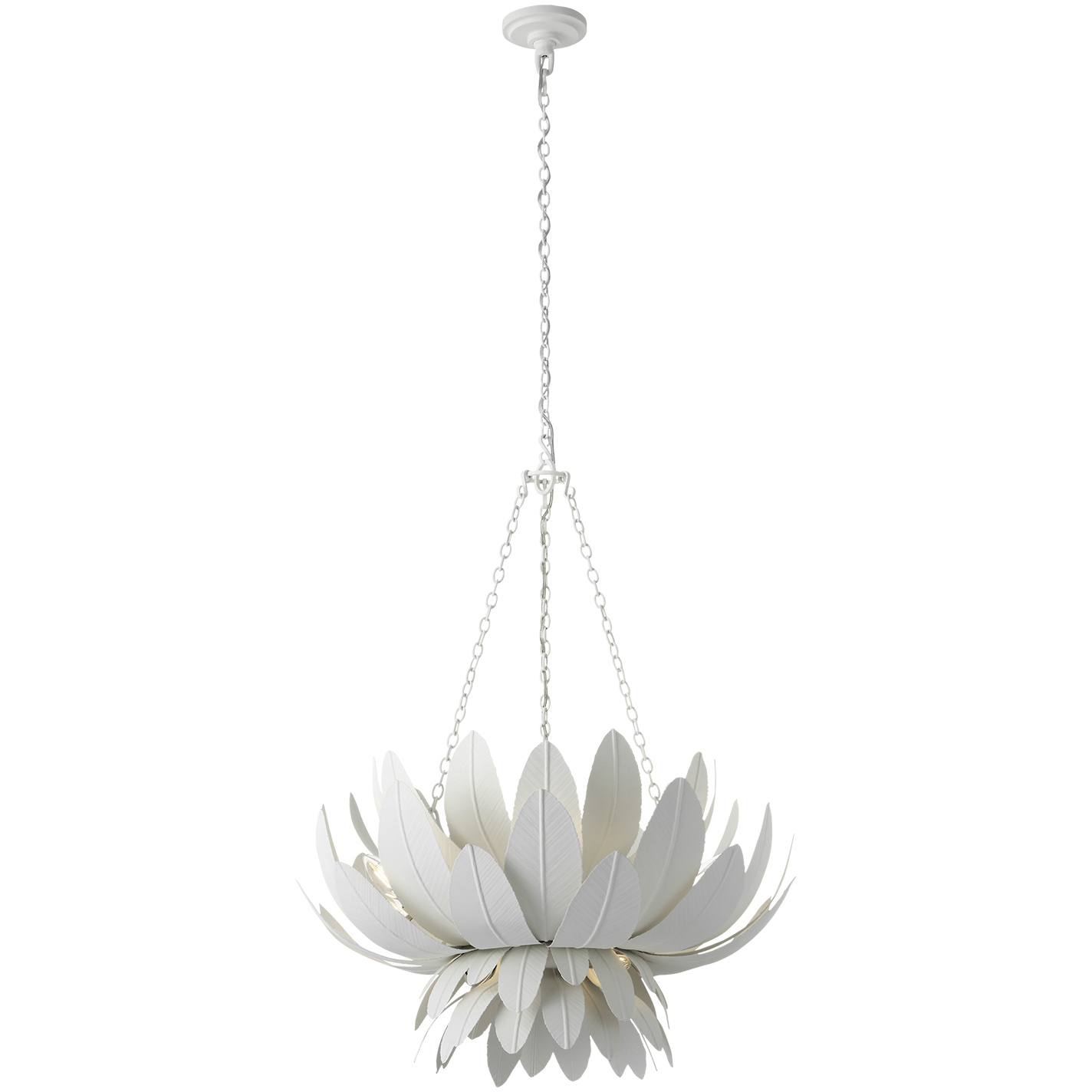 Marie Flanigan Sinclair LED 26 inch Plaster White Sculpted Chandelier Ceiling Light