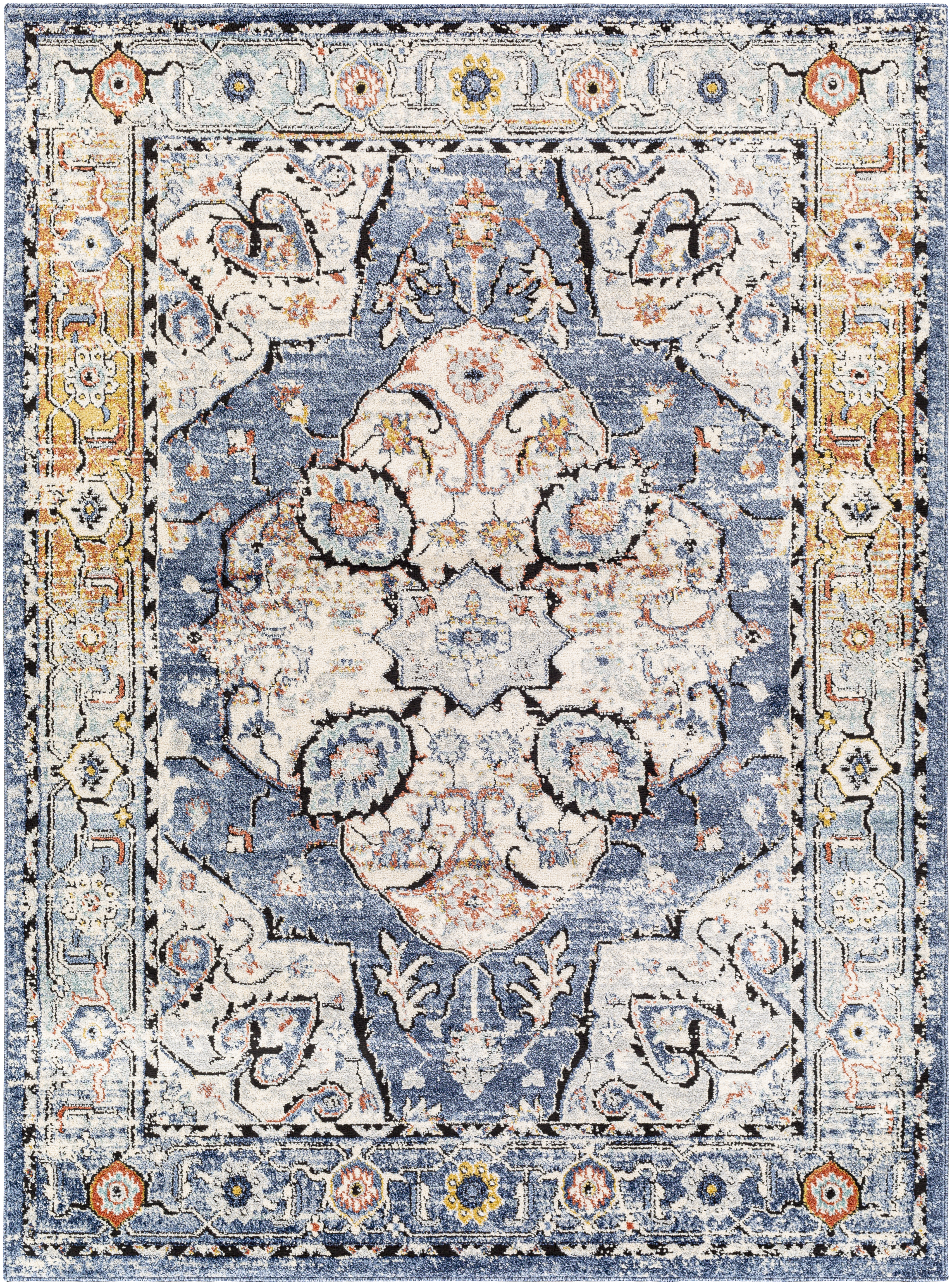 Ella 120 X 94 inch Light Grey Rug, Rectangle
