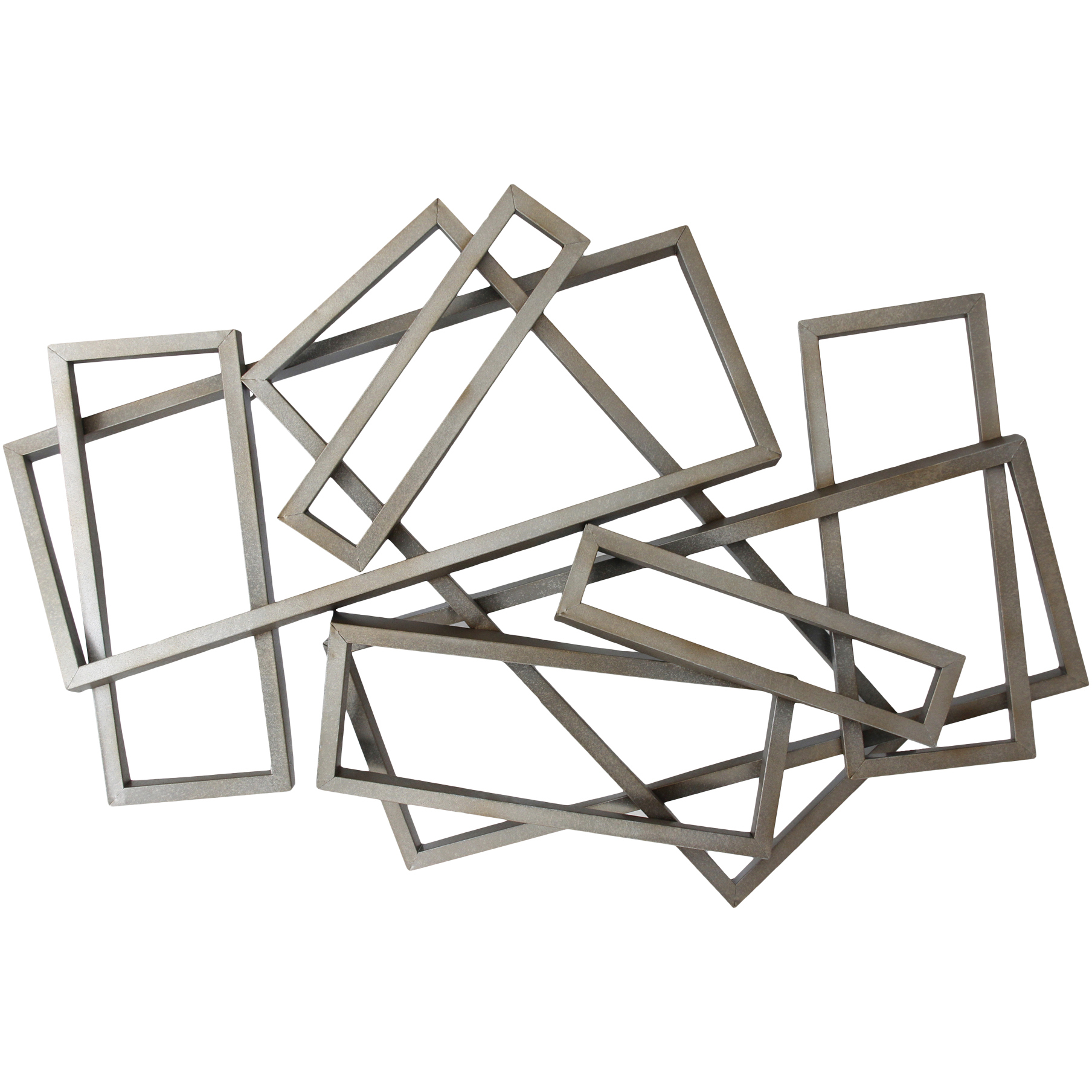 Rectangles Silver Wall D&eacute;cor