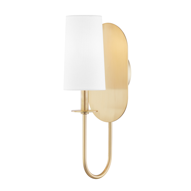Lara 1 Light 6 inch Aged Brass Wall Sconce Wall Light