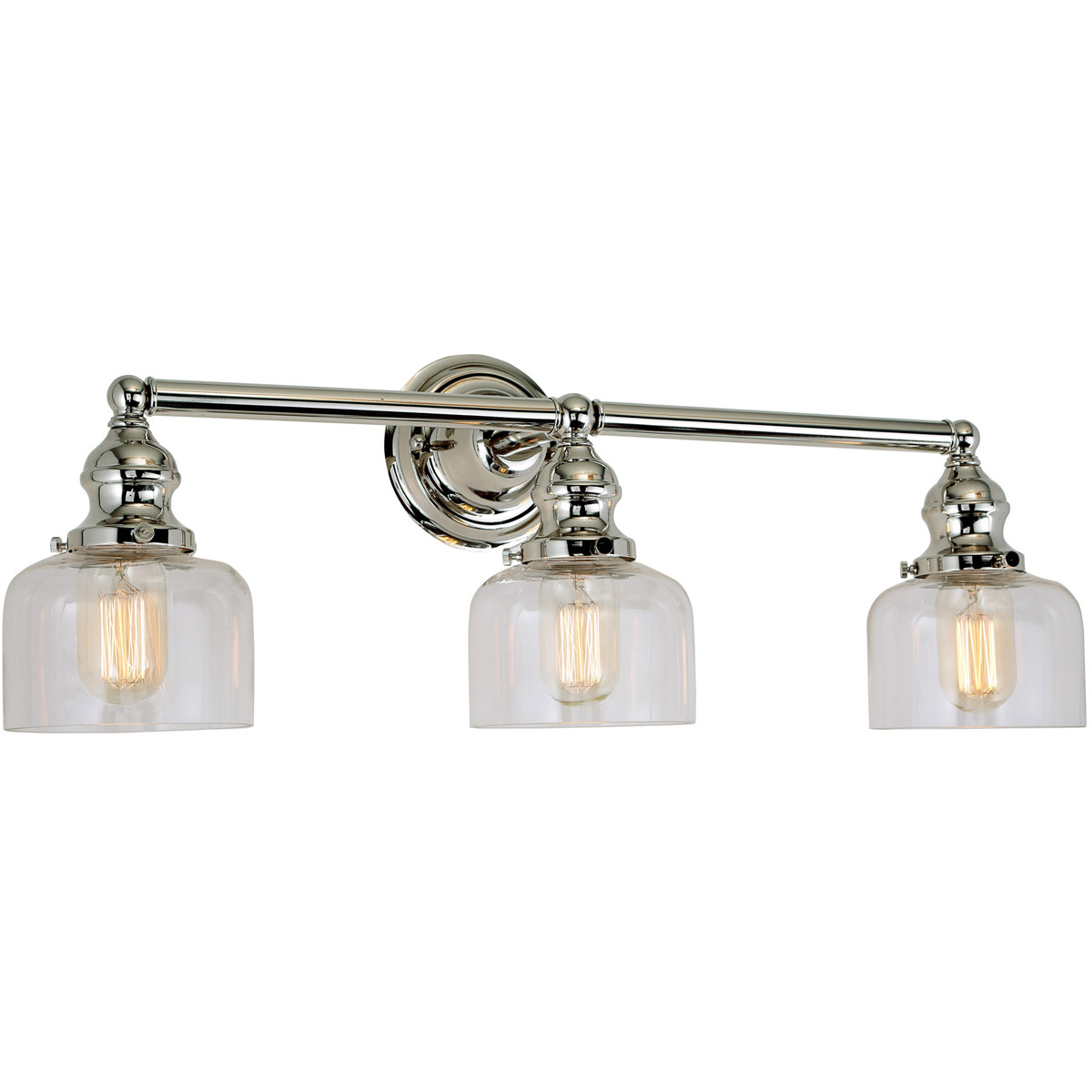 Union Square Shyra 3 Light 25 inch Polished Nickel Bathroom Wall Sconce Wall Light
