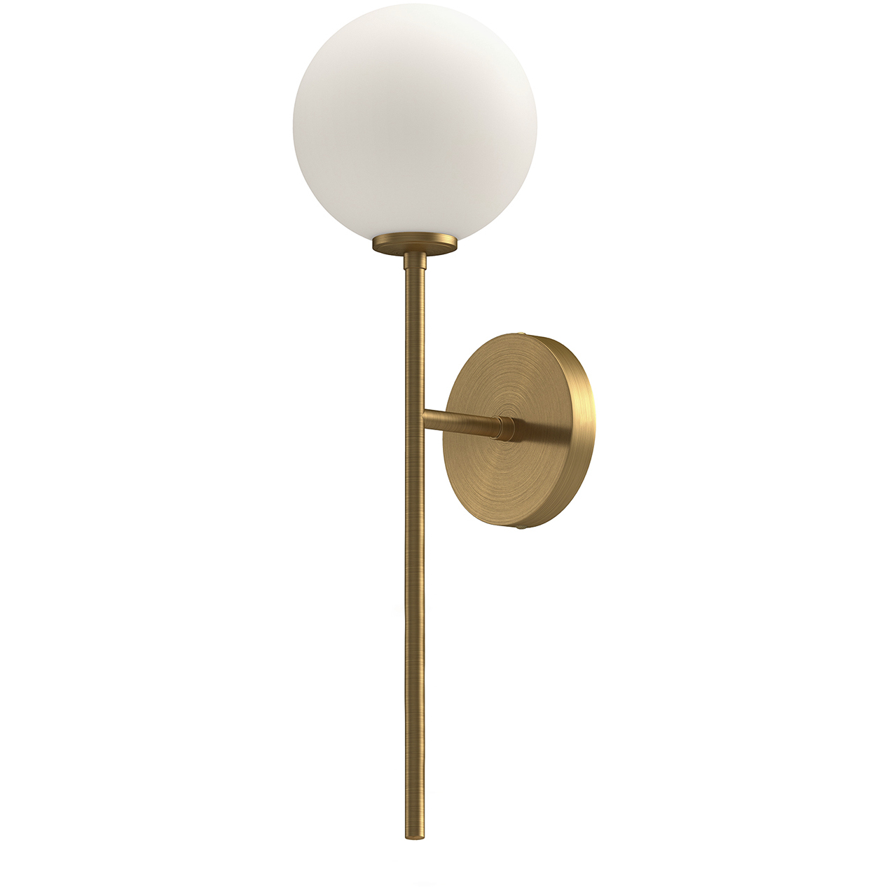 Alora Mood Cassia 1 Light 6 inch Aged Gold Wall/Vanity Light Wall Light in Matte Opal Glass