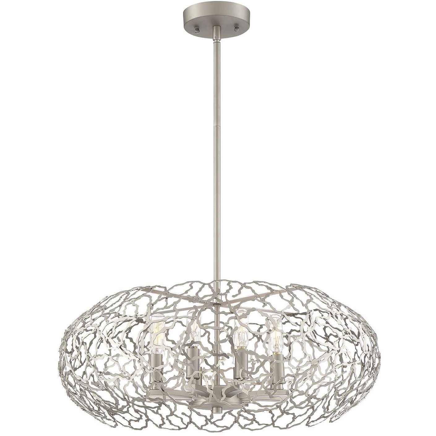 Helios 8 Light 22 inch Matte Gold Chandelier Ceiling Light