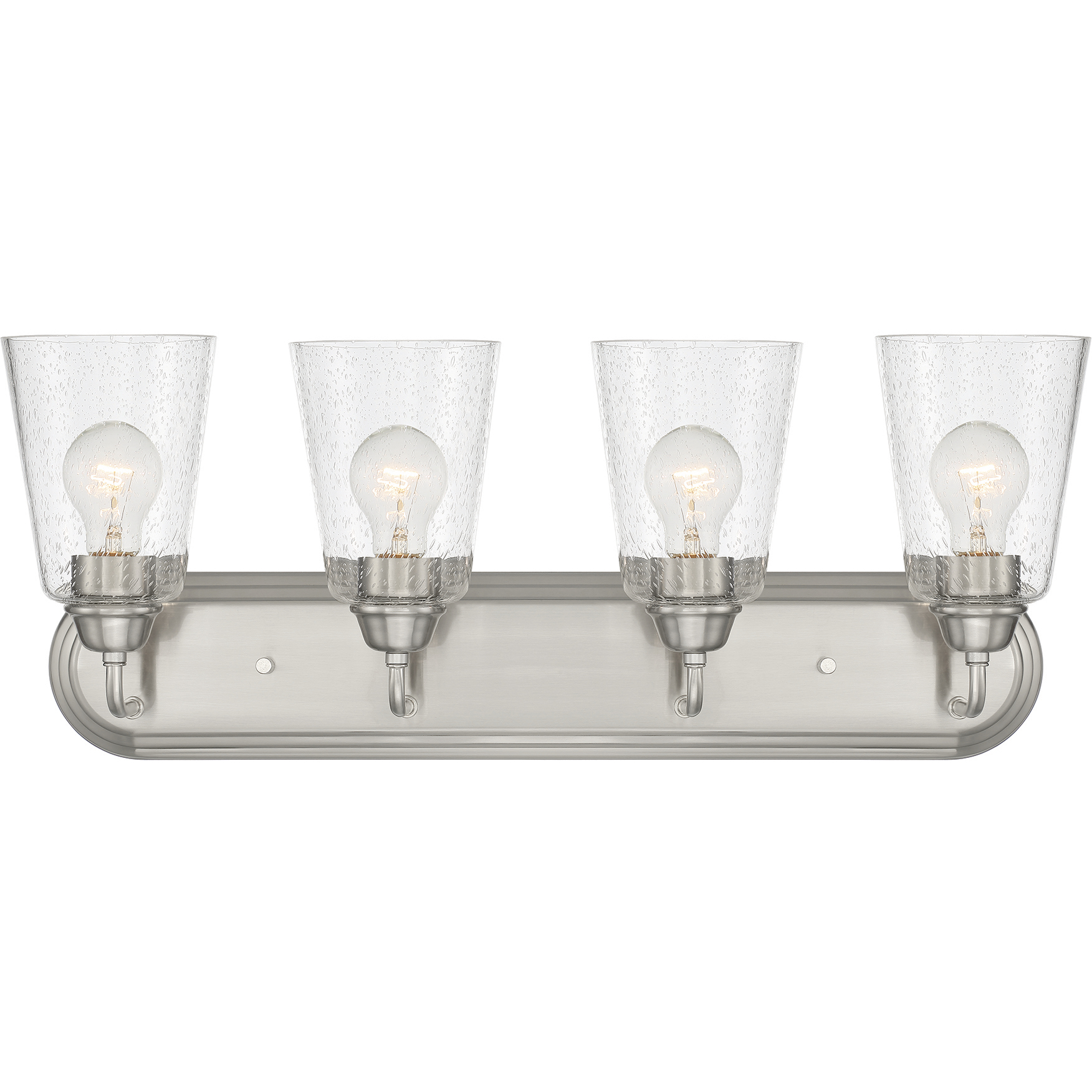Zane 4 Light 26 inch Brushed Nickel Vanity Light Wall Light