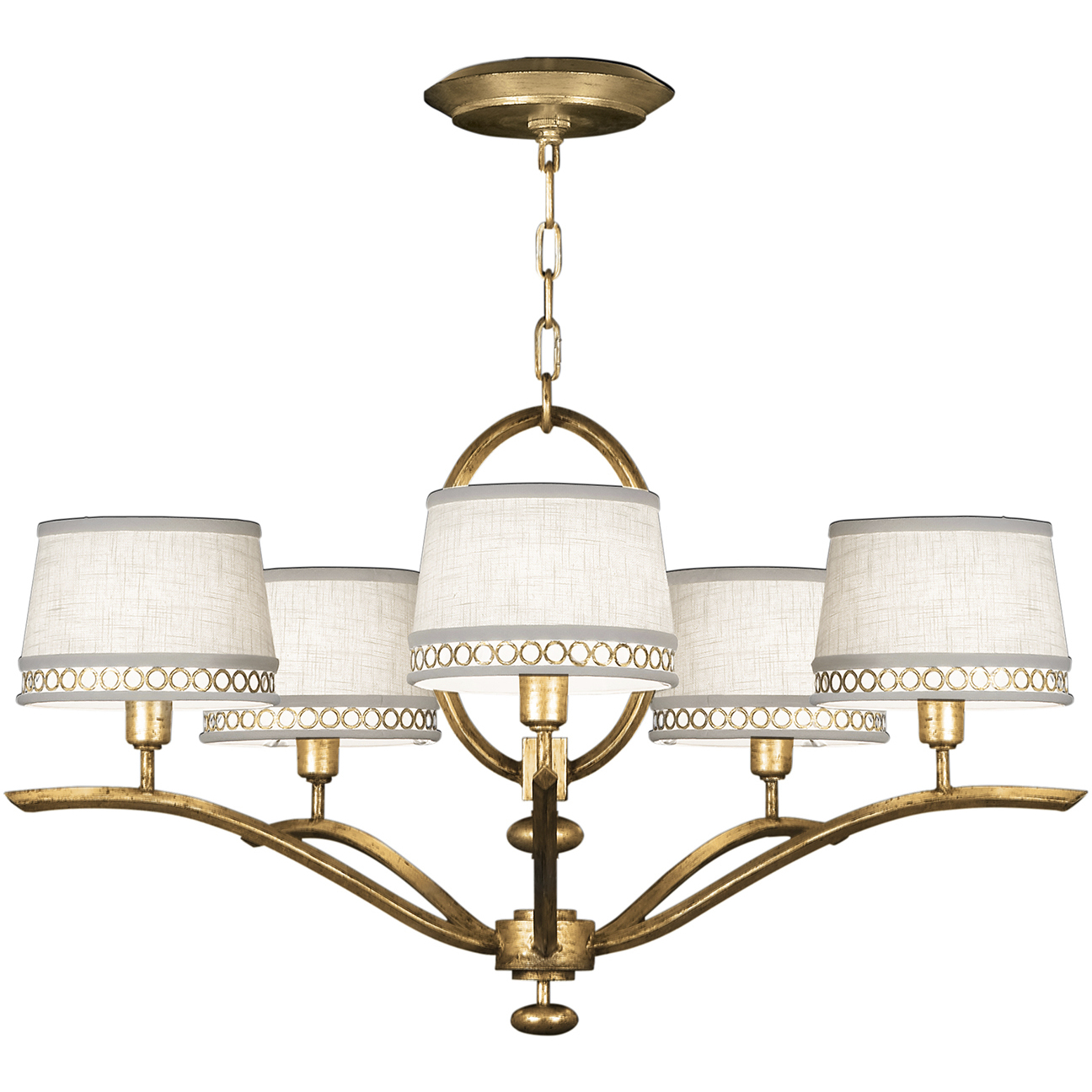 Allegretto 5 Light 29 inch Gold Chandelier Ceiling Light