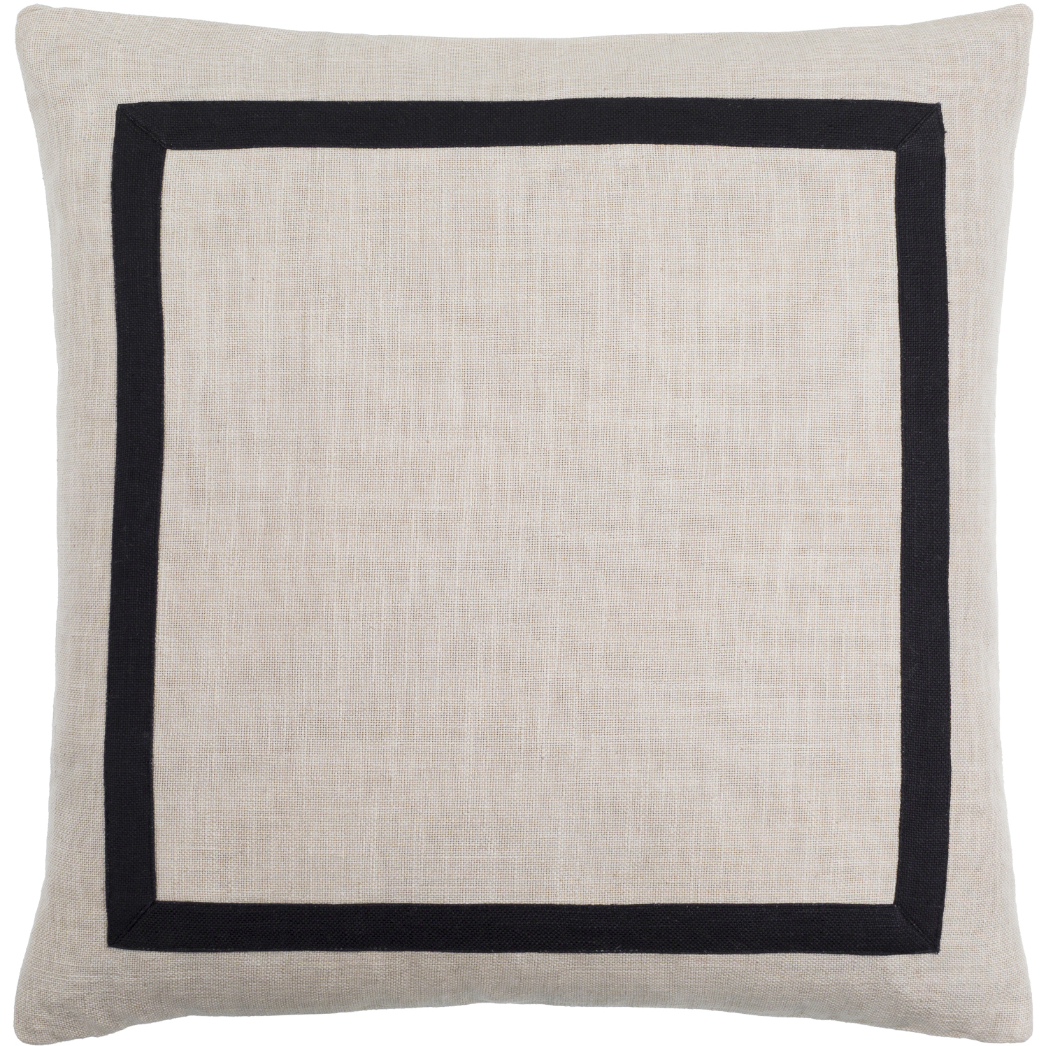 Ritzy 20 X 20 inch Ash/Light Silver/Black Accent Pillow