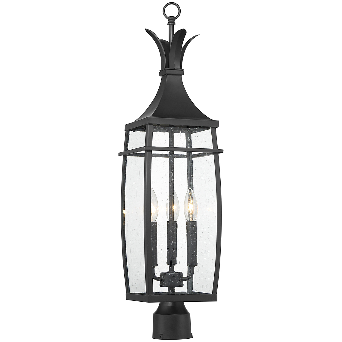 Montpelier 3 Light 29 inch Black Outdoor Post Lantern
