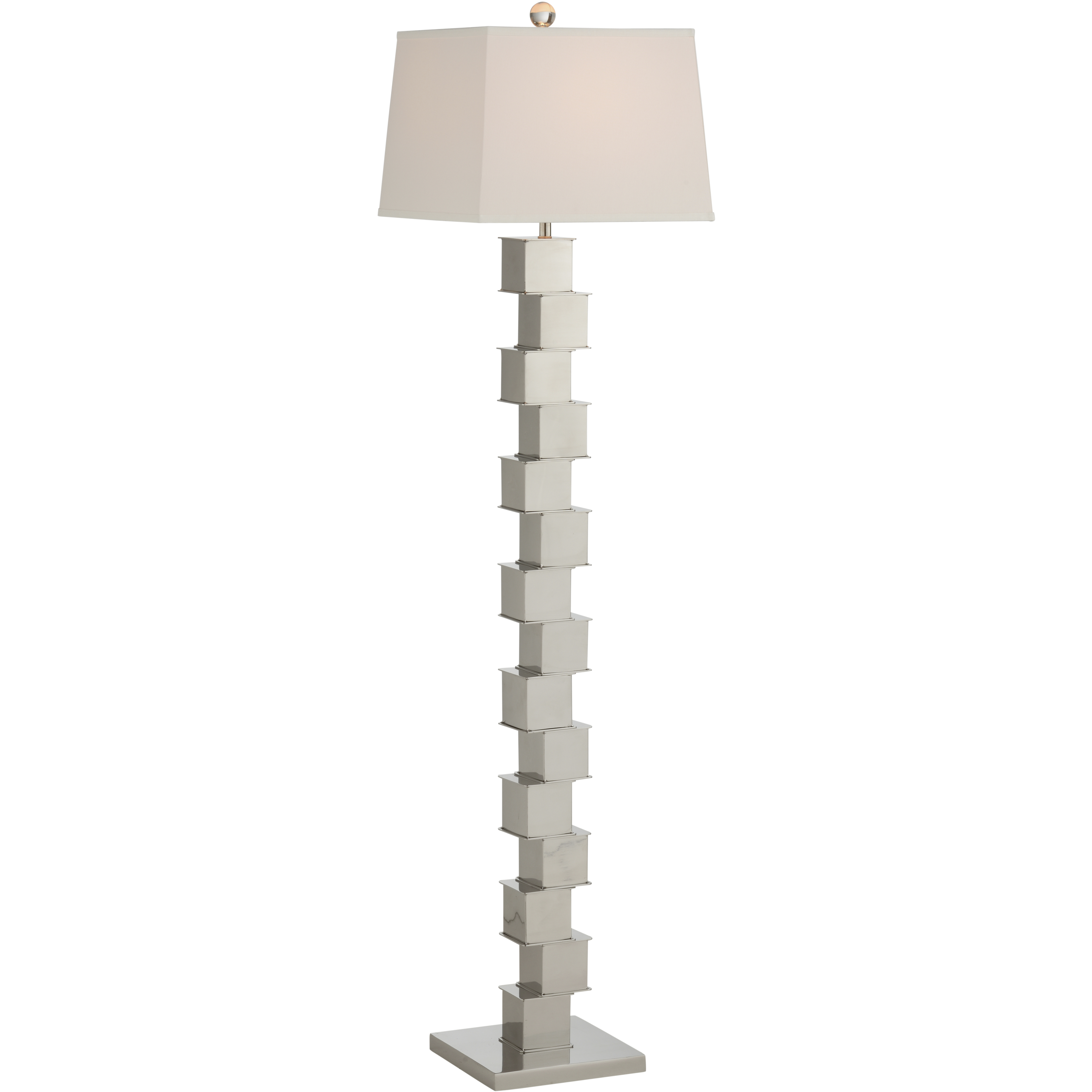 The Square Mile 55.5 inch 100.00 watt Silver Floor Lamp Portable Light