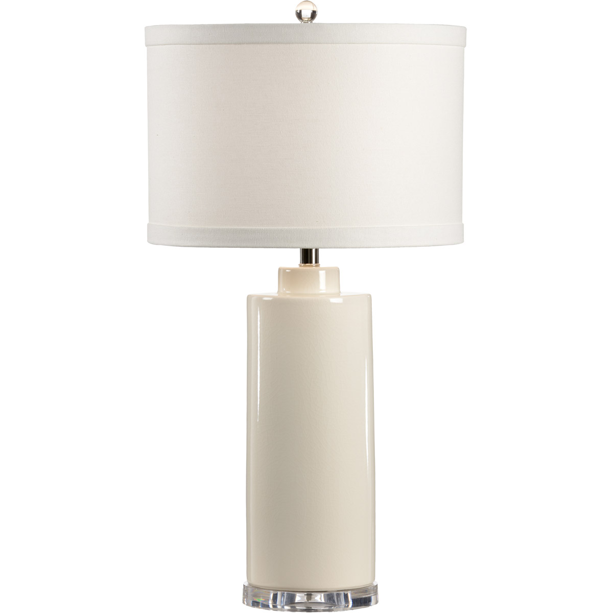 MarketPlace 31 inch 100 watt Eggshell Crackle Glaze Table Lamp Portable Light