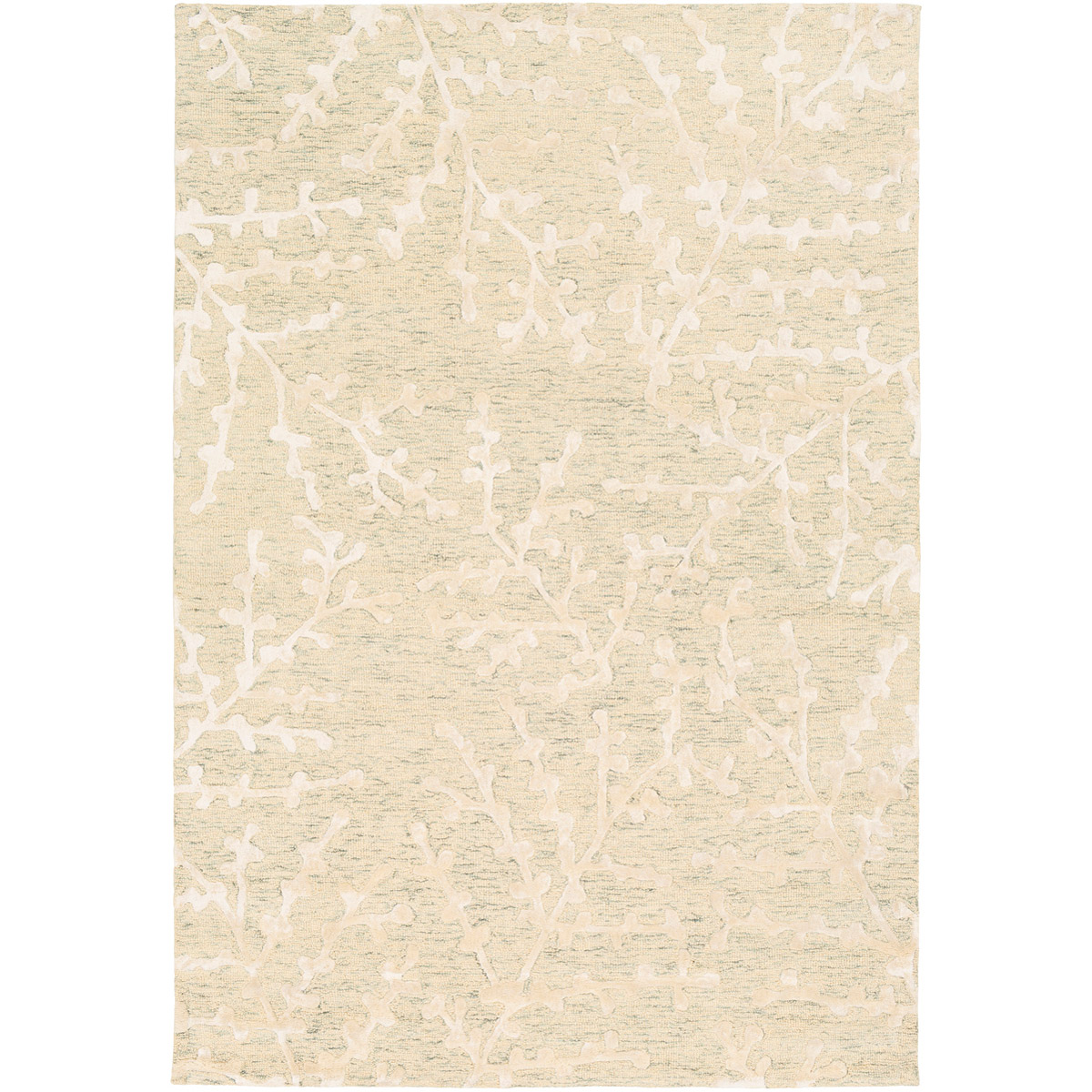 Opus 36 X 24 inch Cream/Pale Blue/Sage/Teal/White Rugs, Rectangle