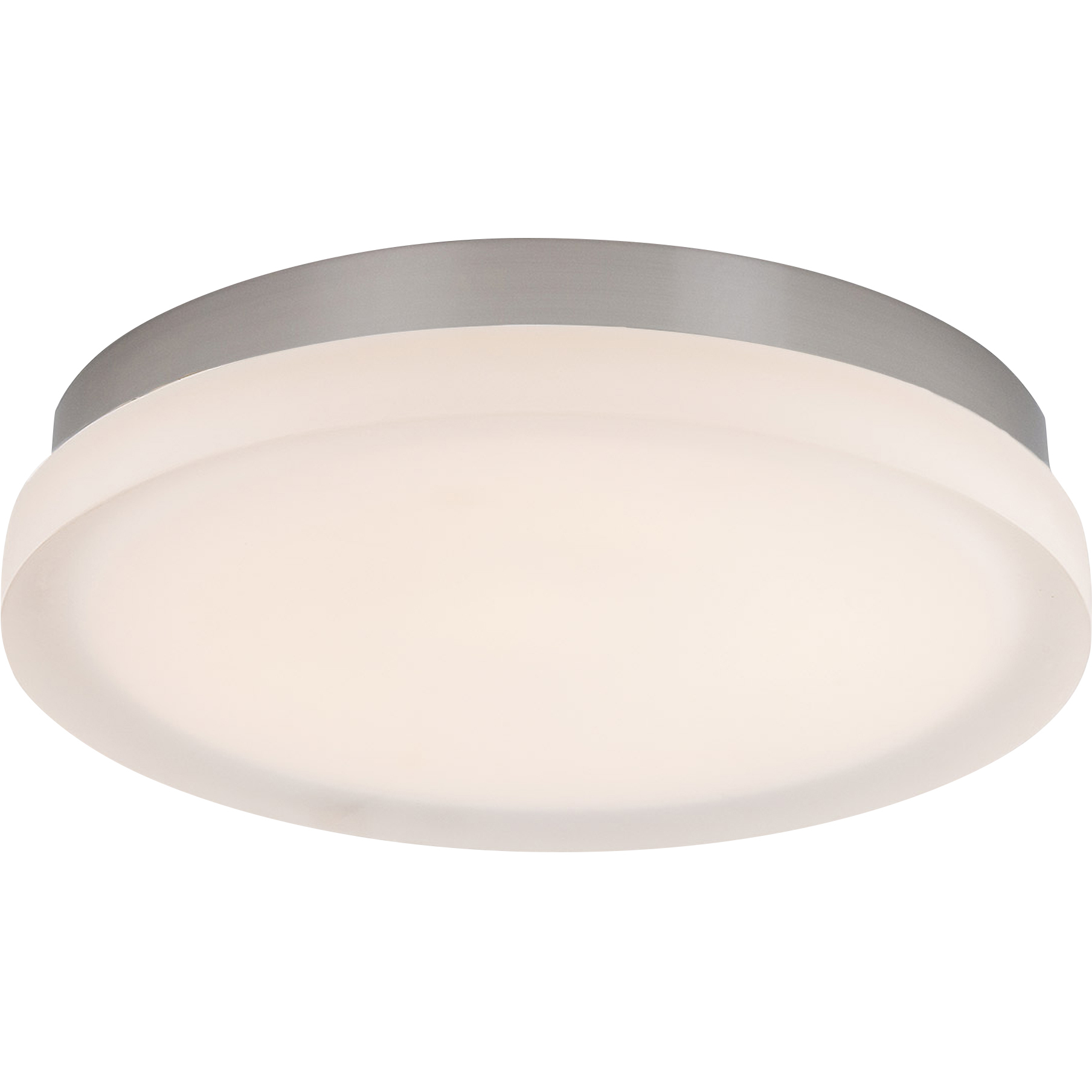 Slice LED 11 inch Brushed Nickel Flush Mount Ceiling Light in 2700K, dweLED